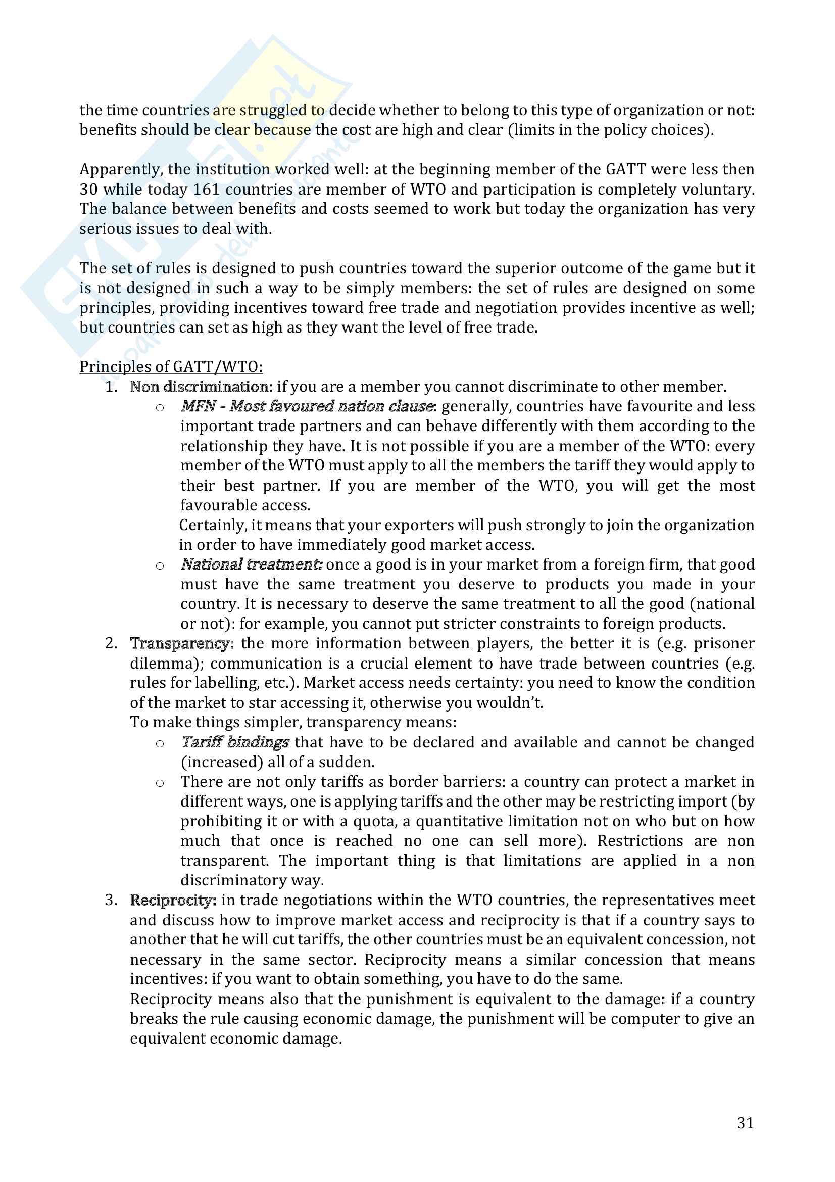 International Markets and European Institutions Pag. 31