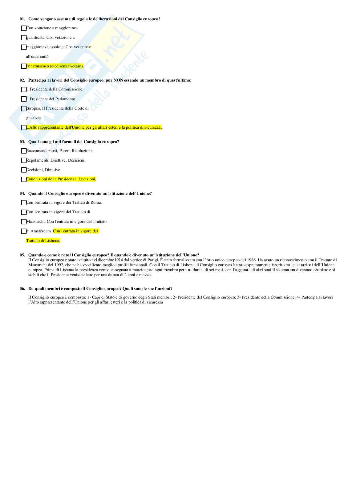 Paniere diritto dell'unione europea - multiple e aperte Pag. 21