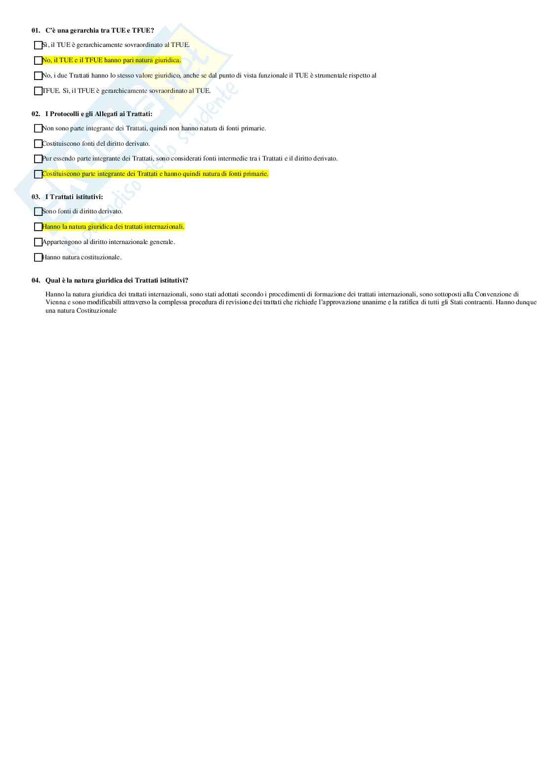 Paniere diritto dell'unione europea - multiple e aperte Pag. 41