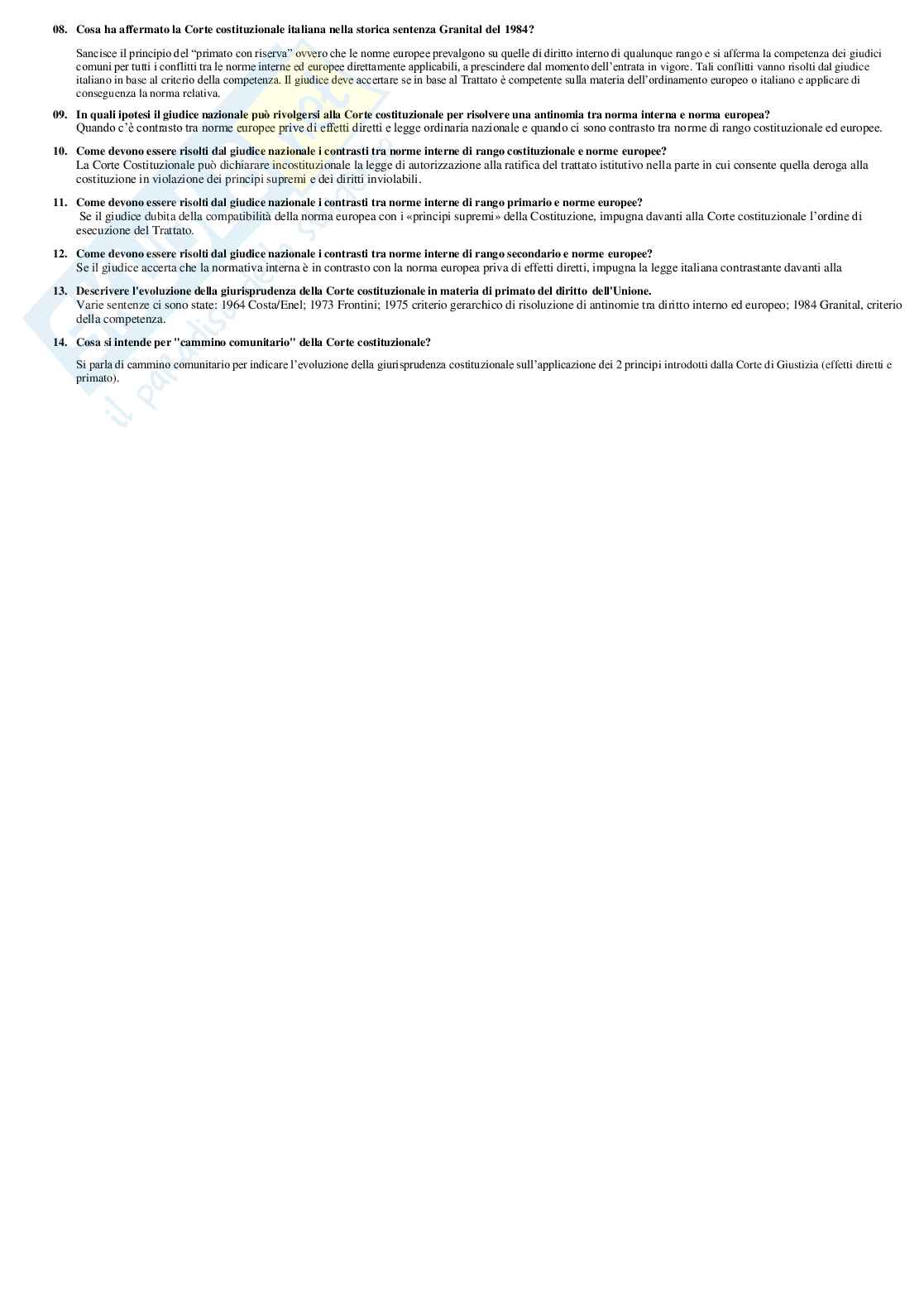 Paniere diritto dell'unione europea - multiple e aperte Pag. 56