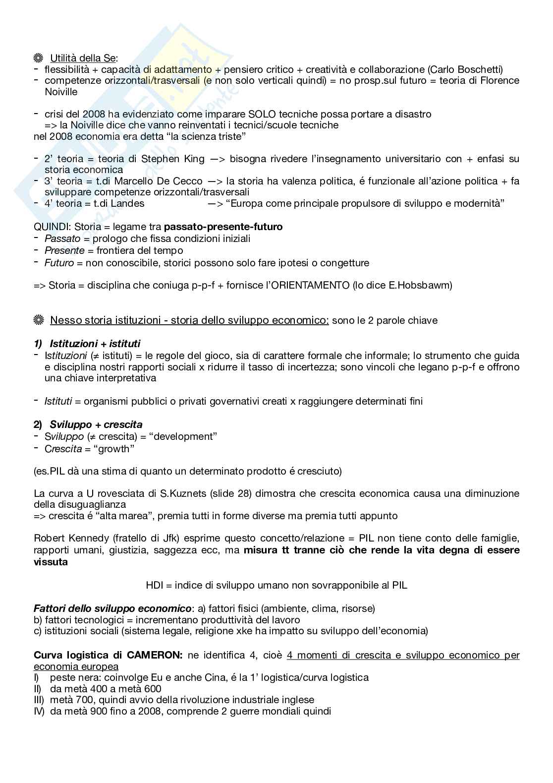 Appunti Storia Economica 1' Parziale Pag. 2
