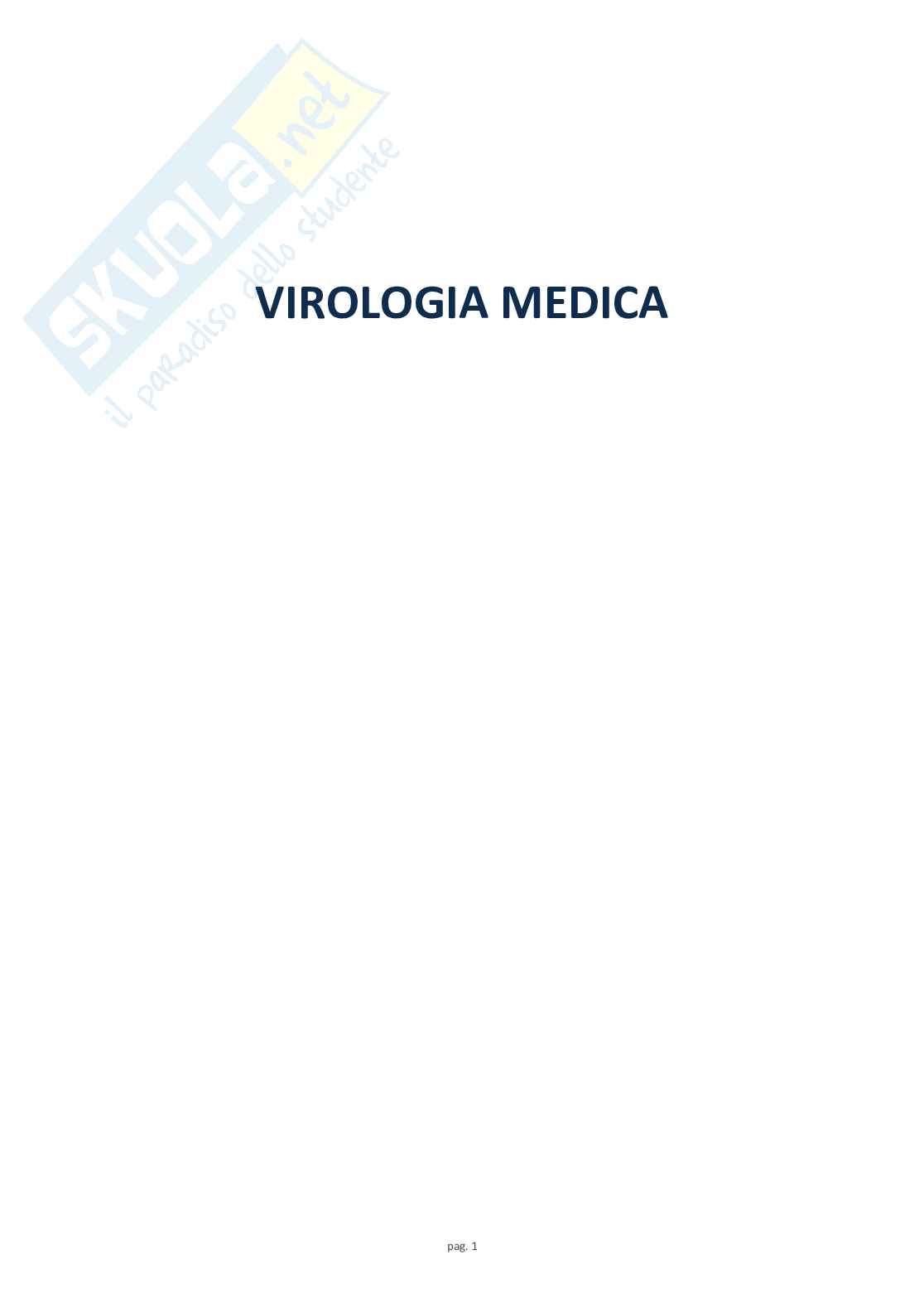 Schemi completi di virologia medica Pag. 1