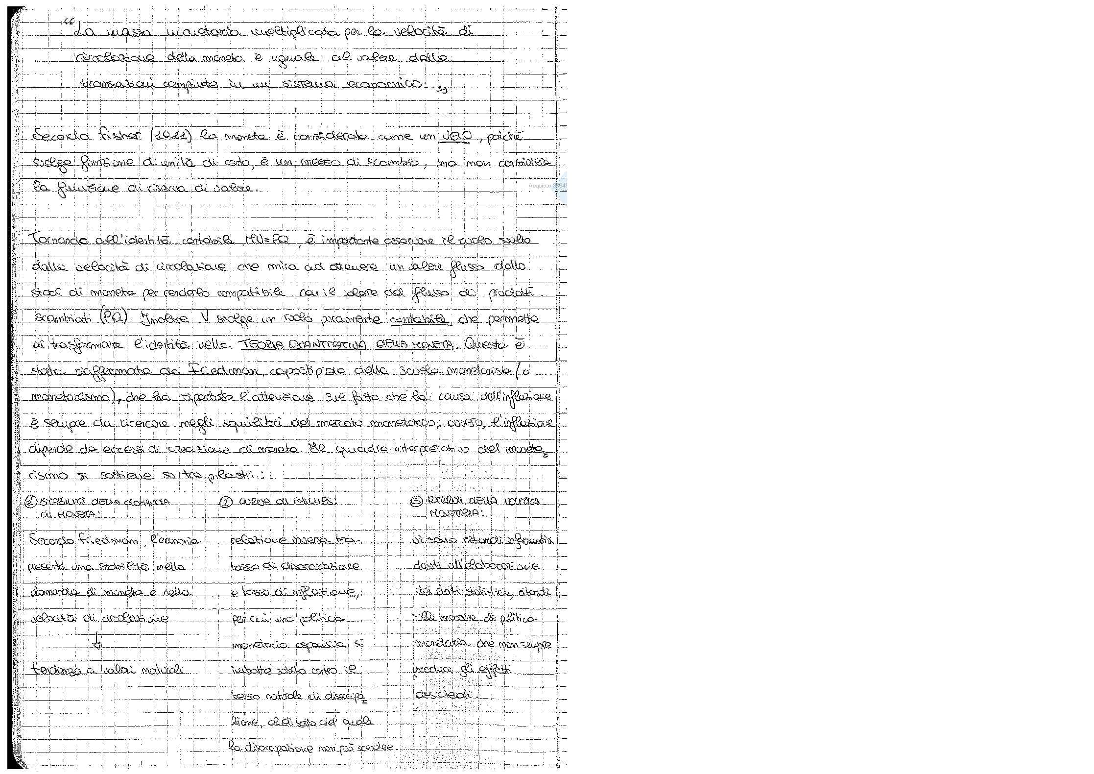 Economia monetaria - appunti Pag. 16