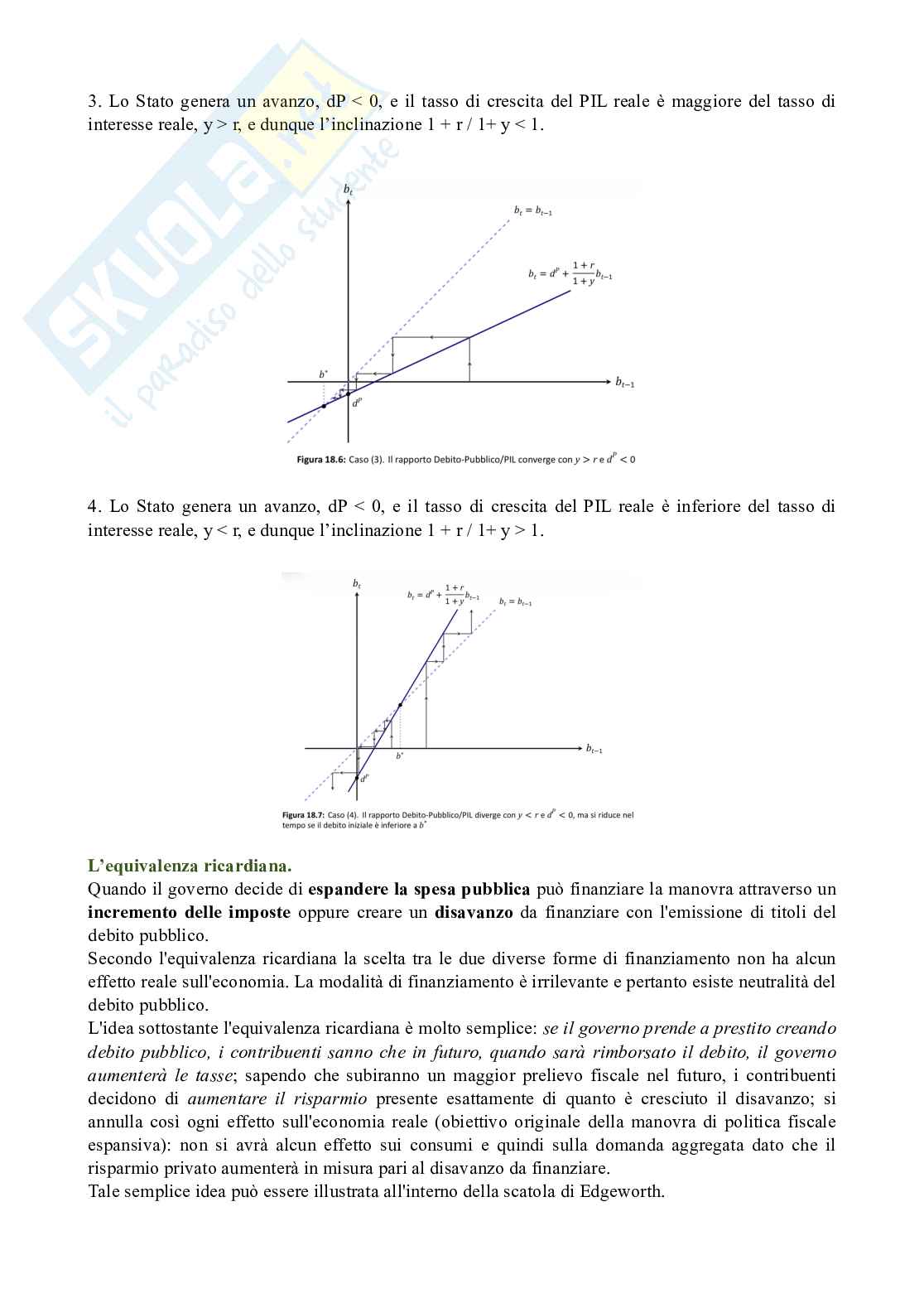 Disavanzo e sostenibilità del debito  Pag. 6