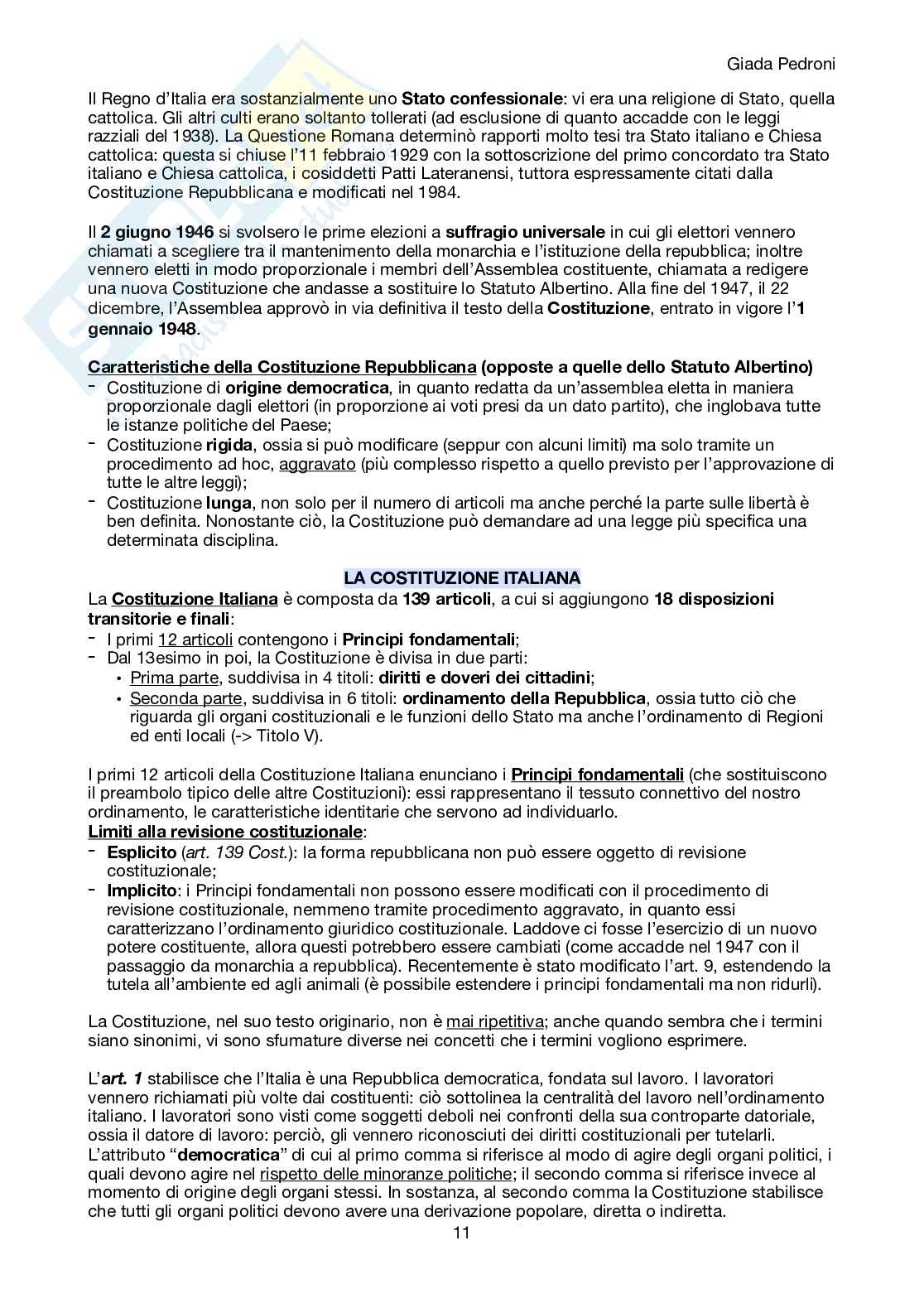 Appunti Istituzioni di diritto pubblico Pag. 11