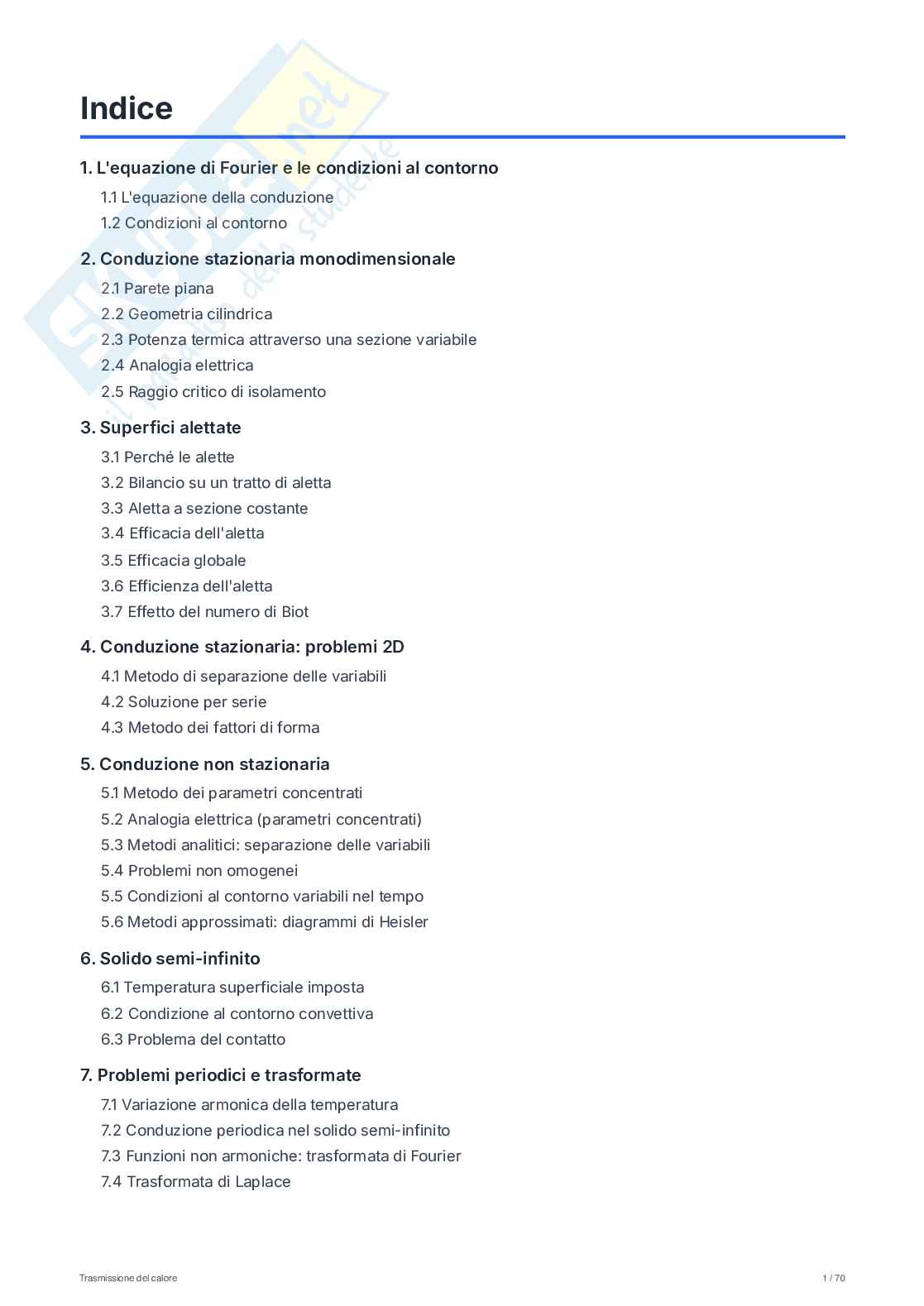 Appunti di Trasmissione del calore Pag. 2