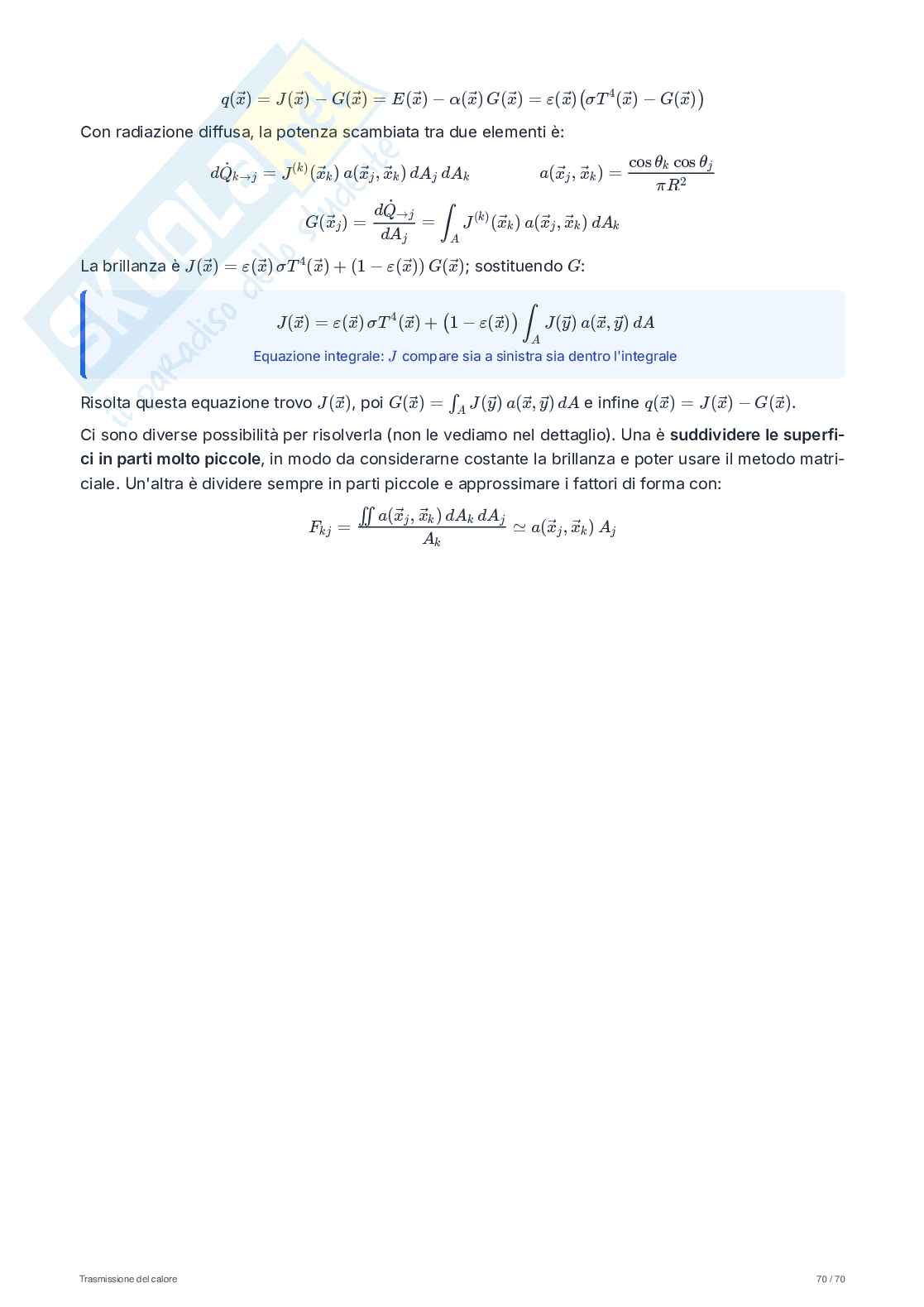 Appunti di Trasmissione del calore Pag. 71