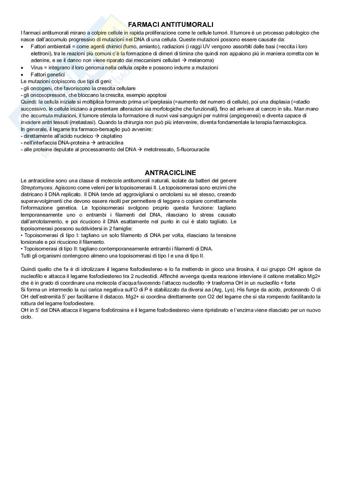Antracicline Pag. 1