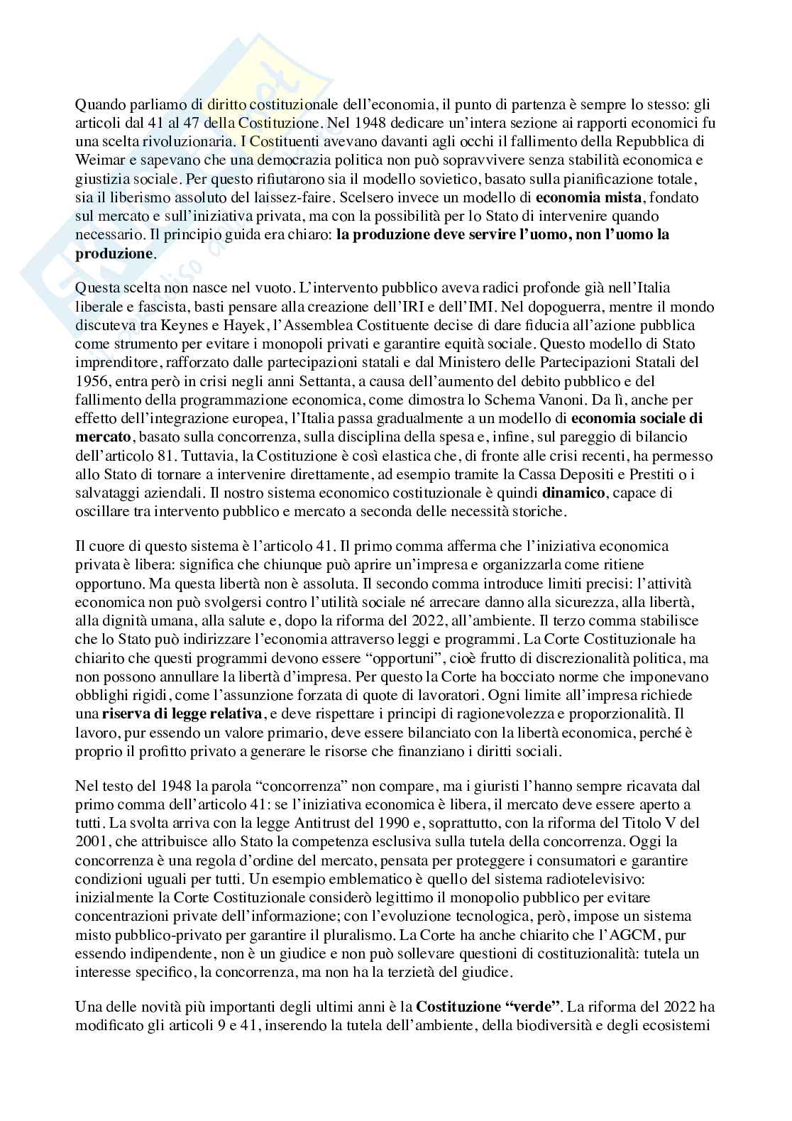 Riassunto esame Diritto pubblico , Prof. Martire Dario, libro consigliato Diritto per lo sviluppo sostenibile, Martire Pag. 1
