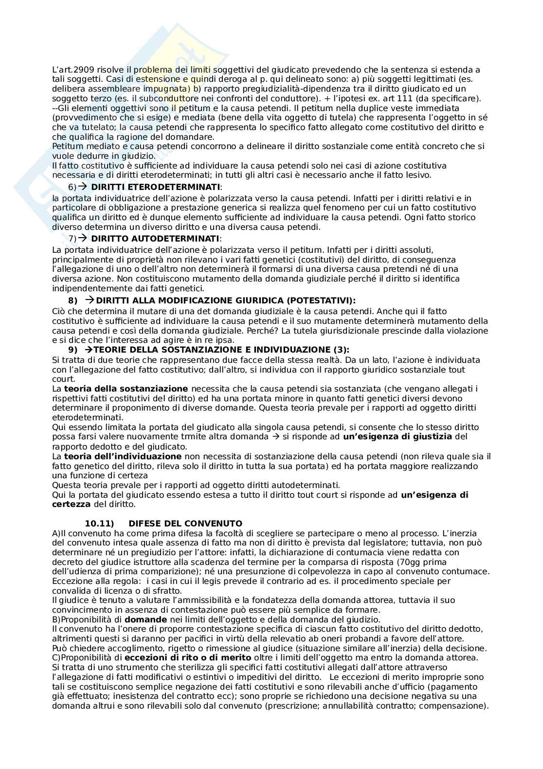 Domande d'esame Diritto processuale civile I Pag. 2