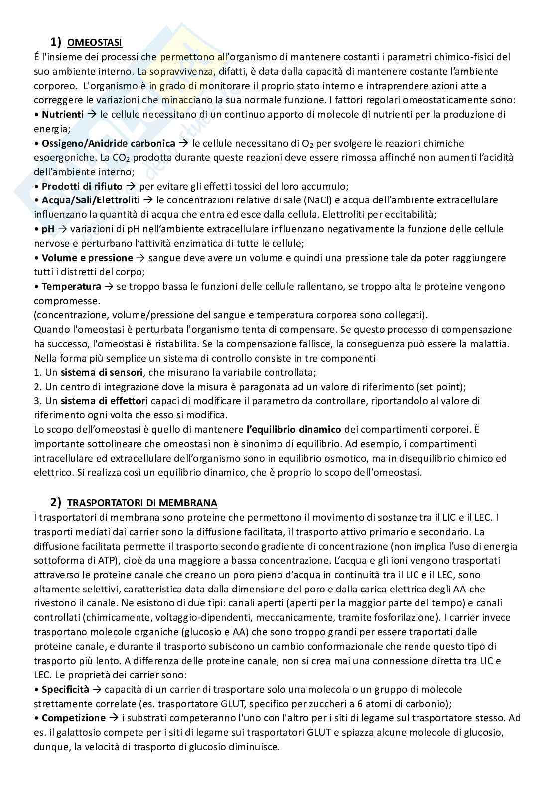 Omeostasi Pag. 1