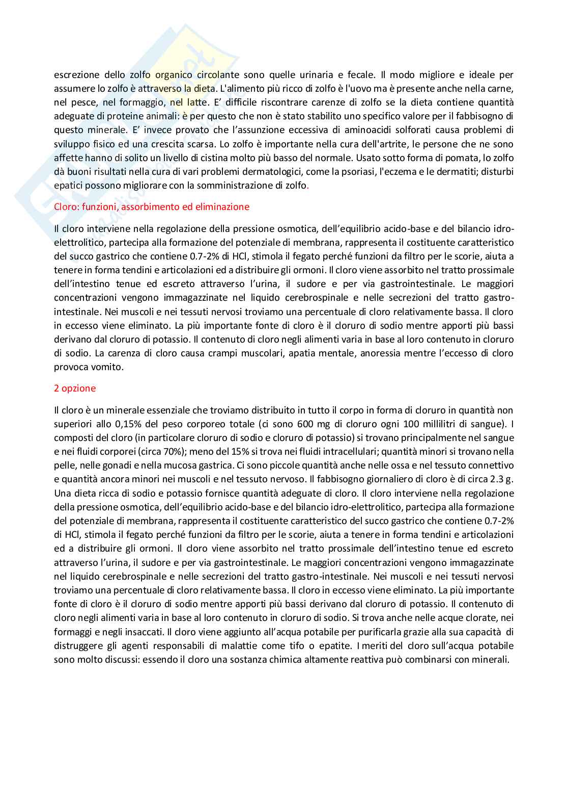 Paniere Fisiologia dei nutrienti (2026) - Risposte aperte corrette  Pag. 16
