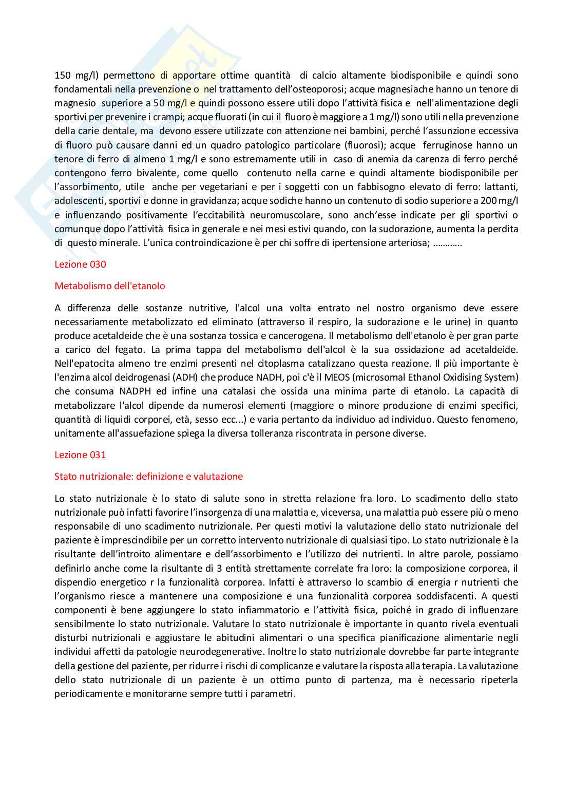 Paniere Fisiologia dei nutrienti (2026) - Risposte aperte corrette  Pag. 21