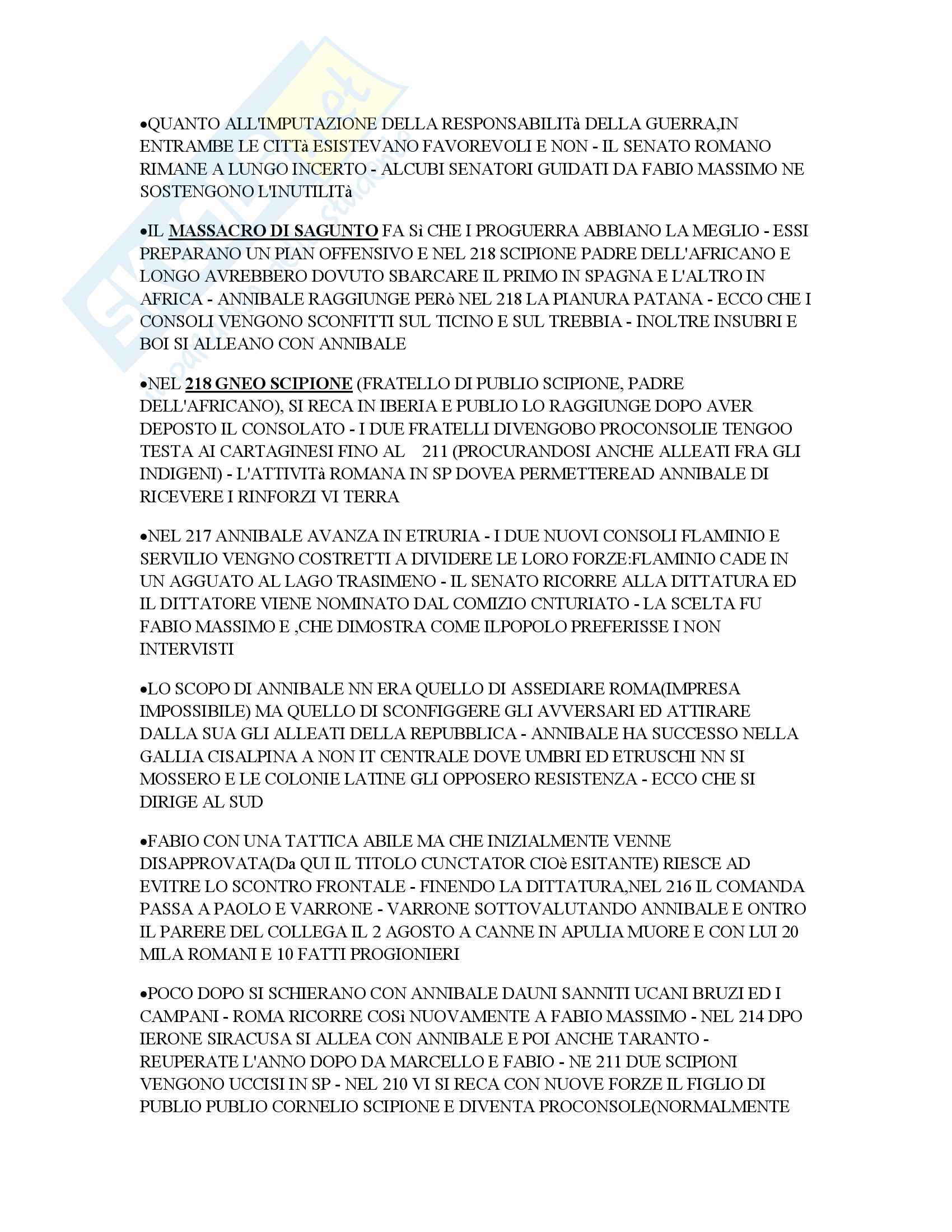Storia Di Roma Riassunto Breve