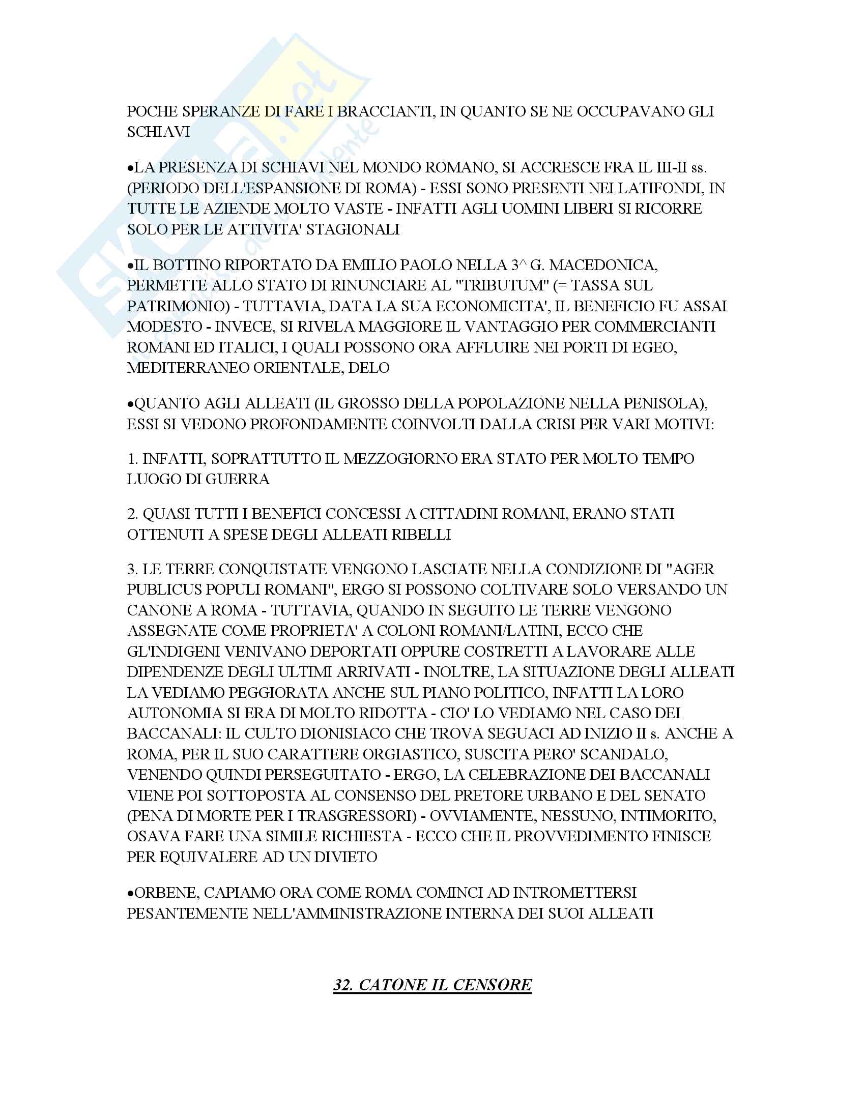 Storia Di Roma Riassunto Breve