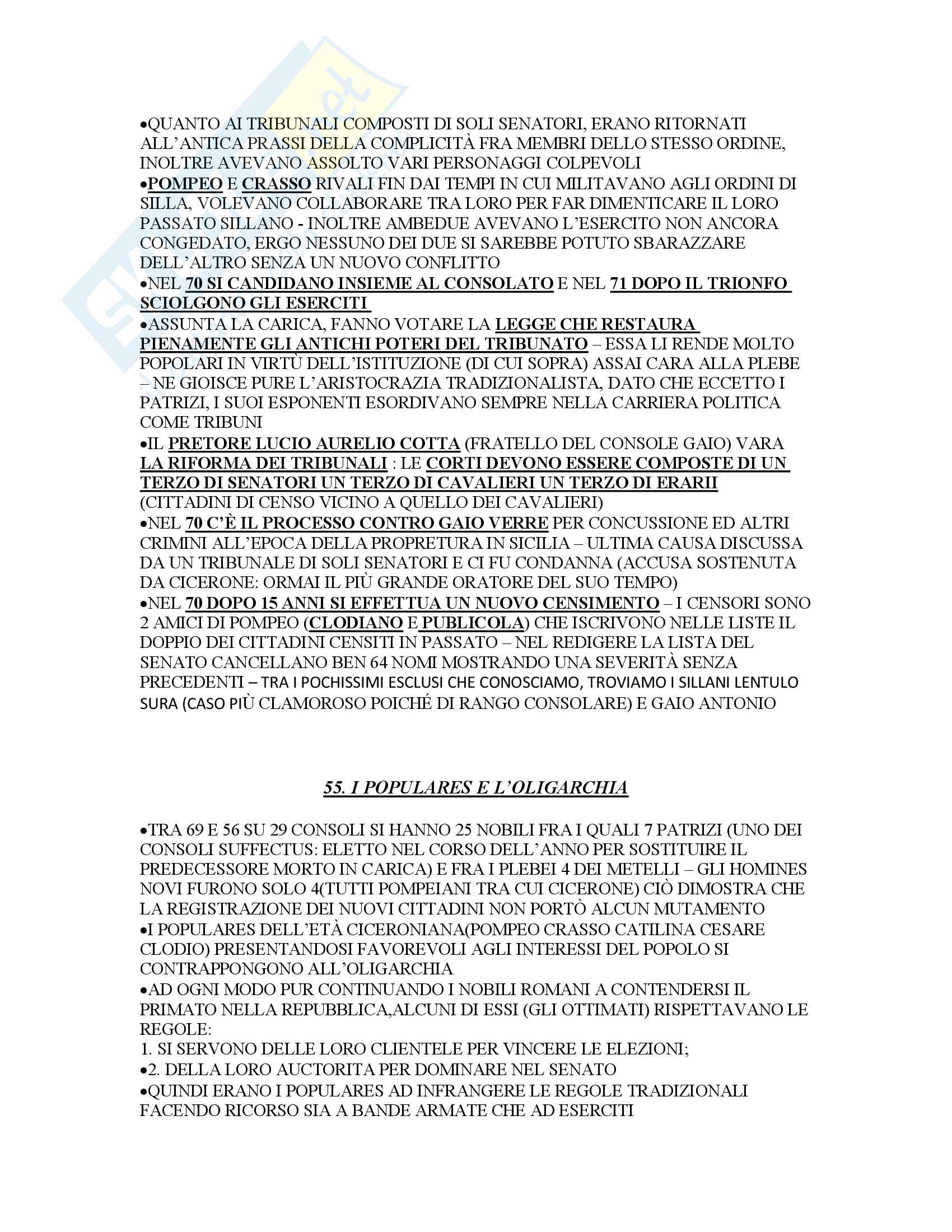 Storia Di Roma Riassunto Breve