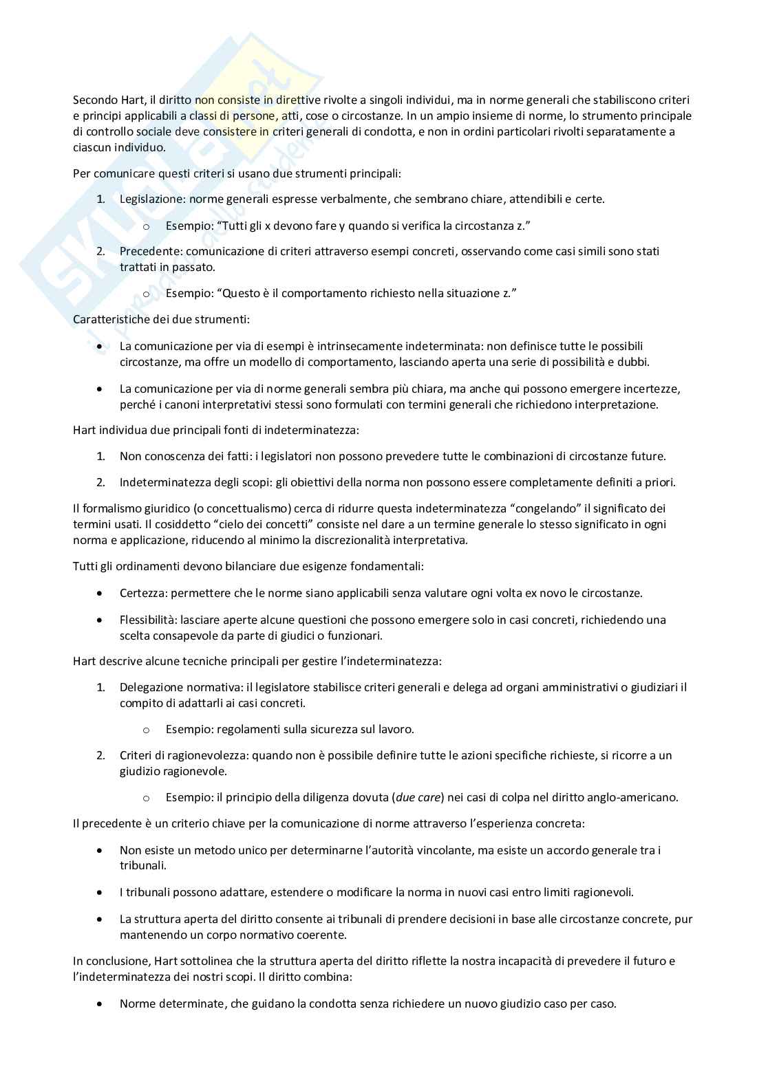 Riassunto esame Filosofia del diritto, Prof. Ricciardi Mario, libro consigliato Il concetto di diritto, Hart Pag. 16