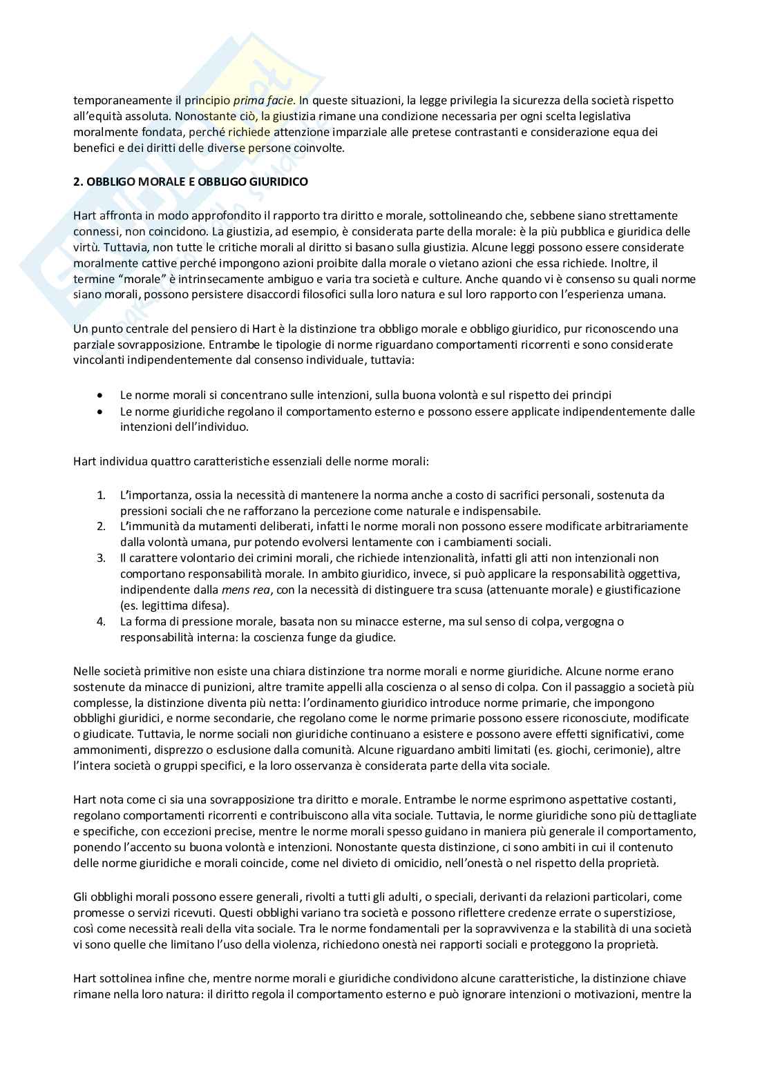 Riassunto esame Filosofia del diritto, Prof. Ricciardi Mario, libro consigliato Il concetto di diritto, Hart Pag. 21