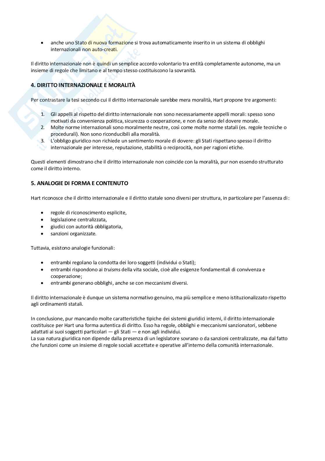 Riassunto esame Filosofia del diritto, Prof. Ricciardi Mario, libro consigliato Il concetto di diritto, Hart Pag. 26