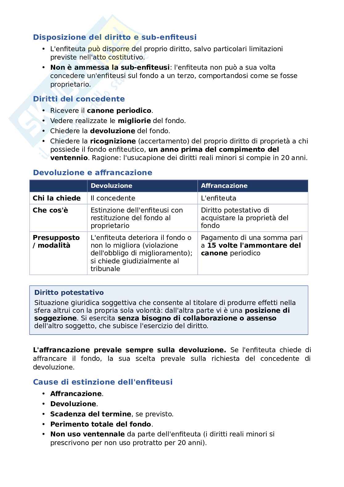 Diritti reali di godimento su cose altrui Pag. 2