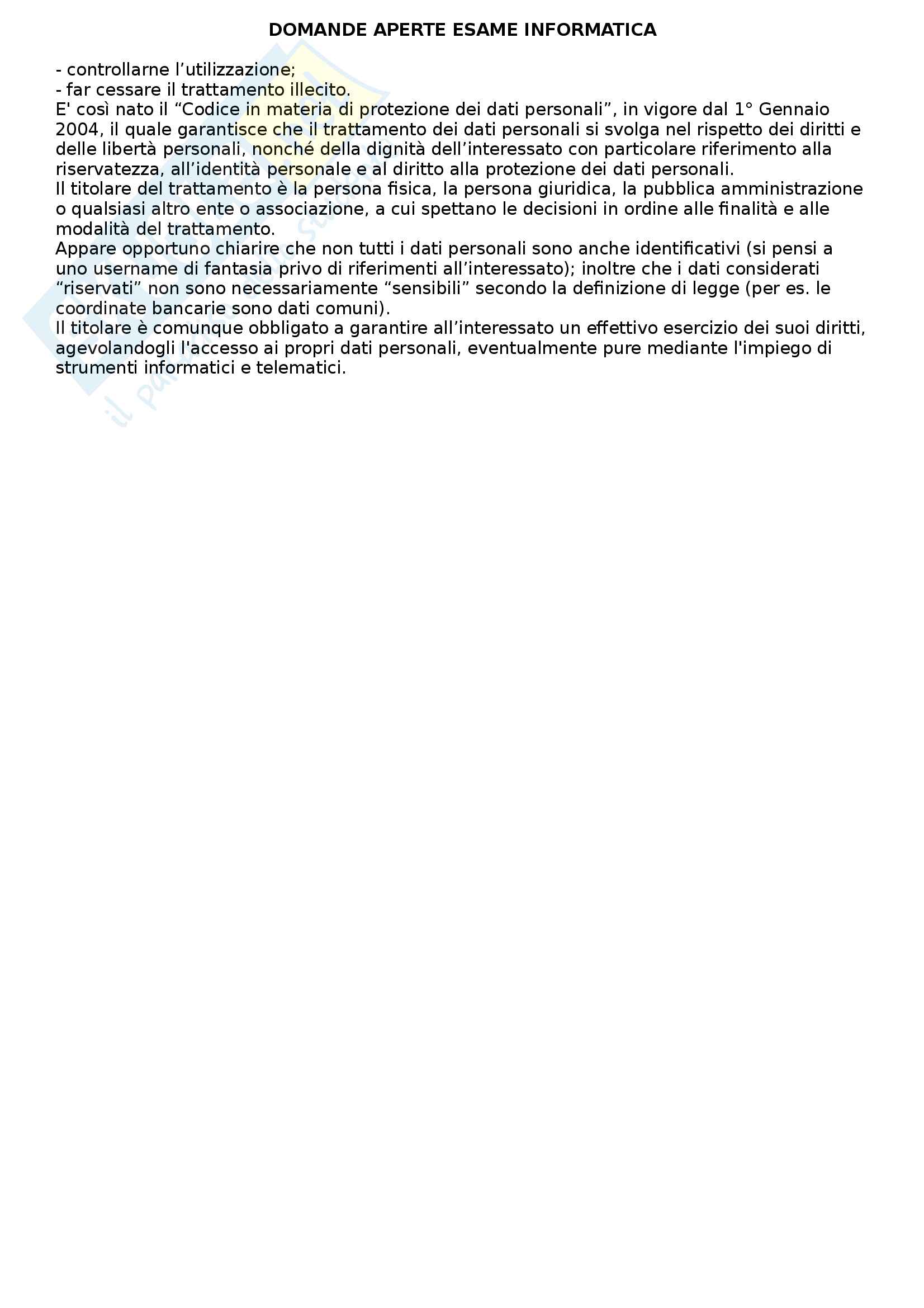 Domande esame Informatica Pag. 6