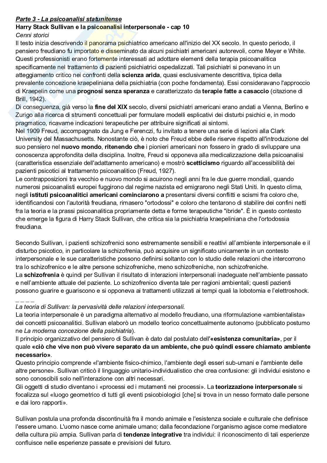 Riassunto esame Psicologia dinamica, Prof. Sideli Lucia, libro consigliato Psicologia dinamica, De Coro, A. & Ortu  Pag. 46