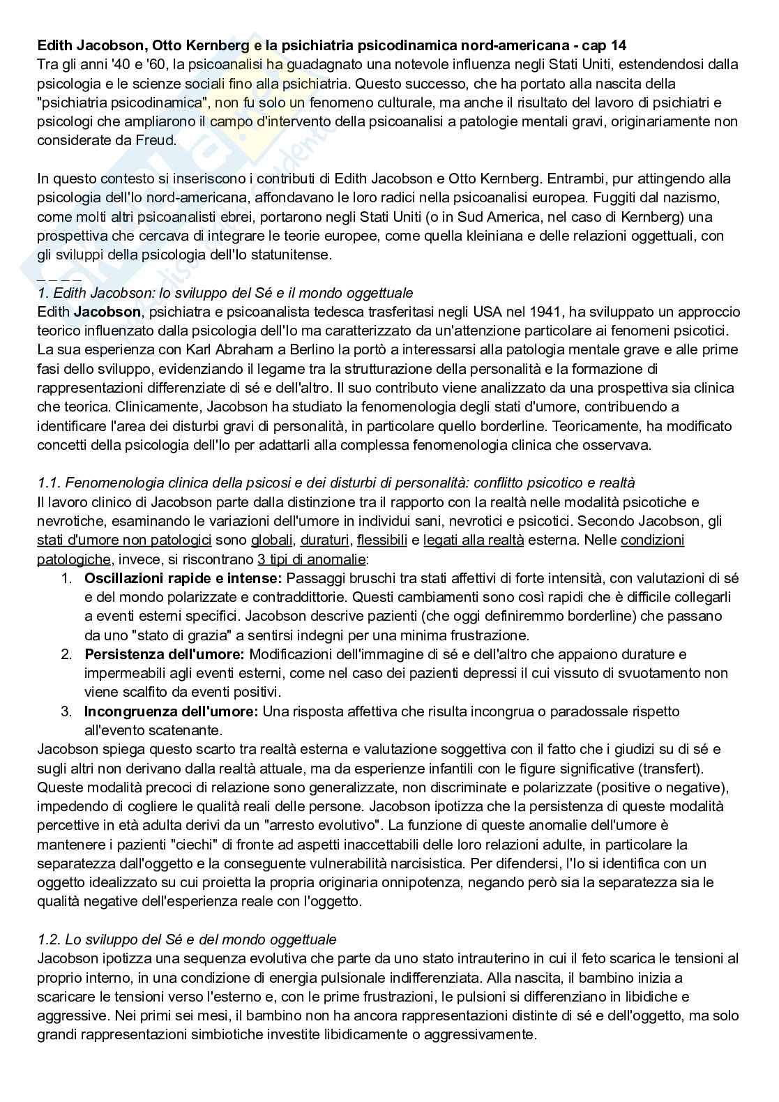 Riassunto esame Psicologia dinamica, Prof. Sideli Lucia, libro consigliato Psicologia dinamica, De Coro, A. & Ortu  Pag. 56