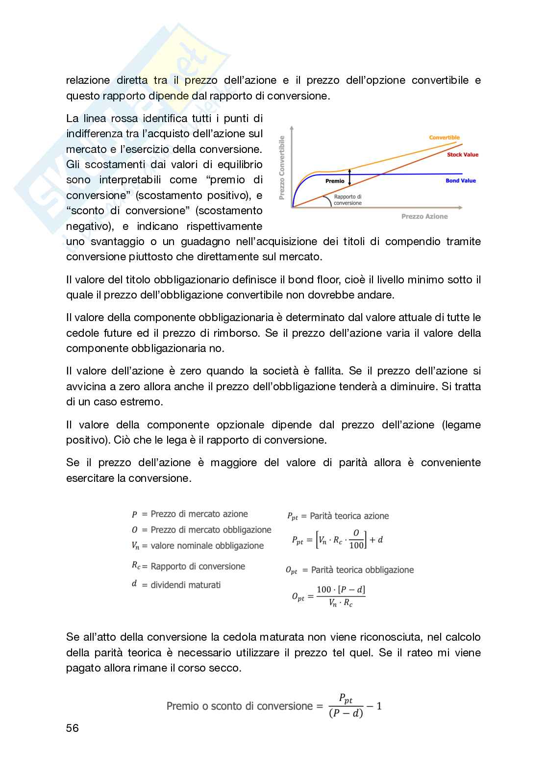 Appunti lezioni di economia del mercato mobiliare Pag. 56
