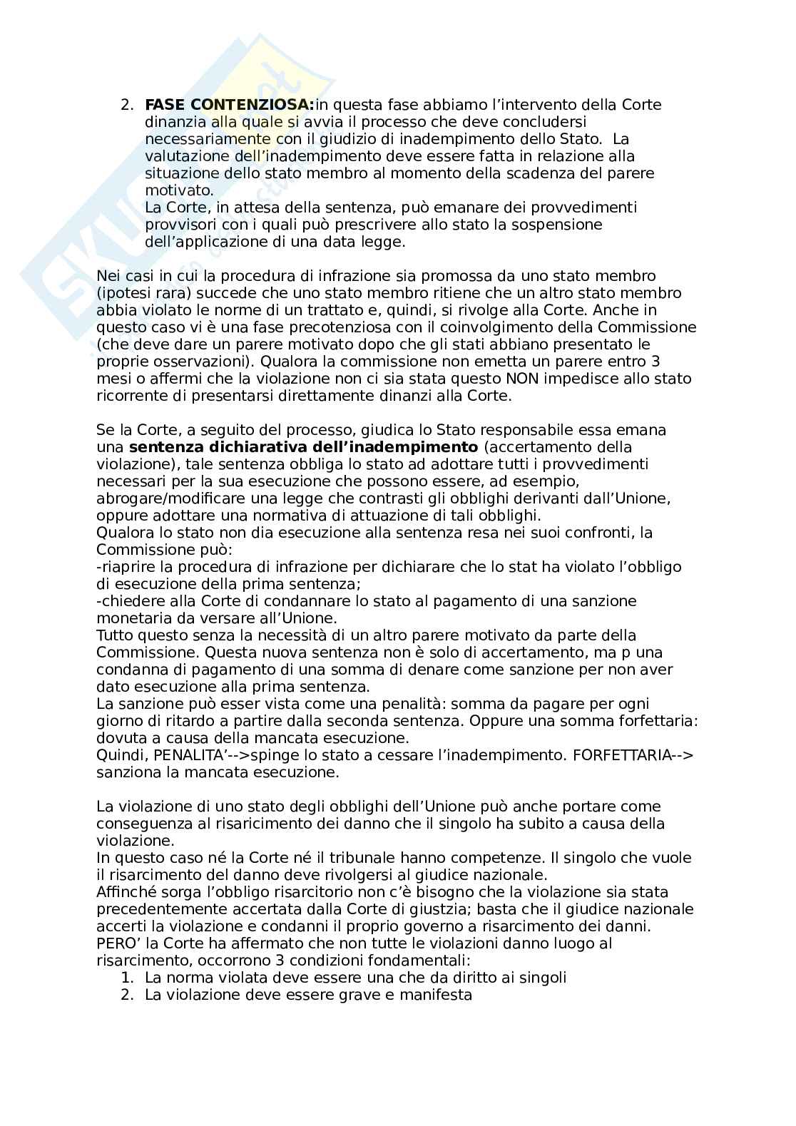 Riassunto esame Diritto dell'unione europea, Prof. Carta Mario, libro consigliato Diritto dell'Unione Europea, Villani Pag. 51