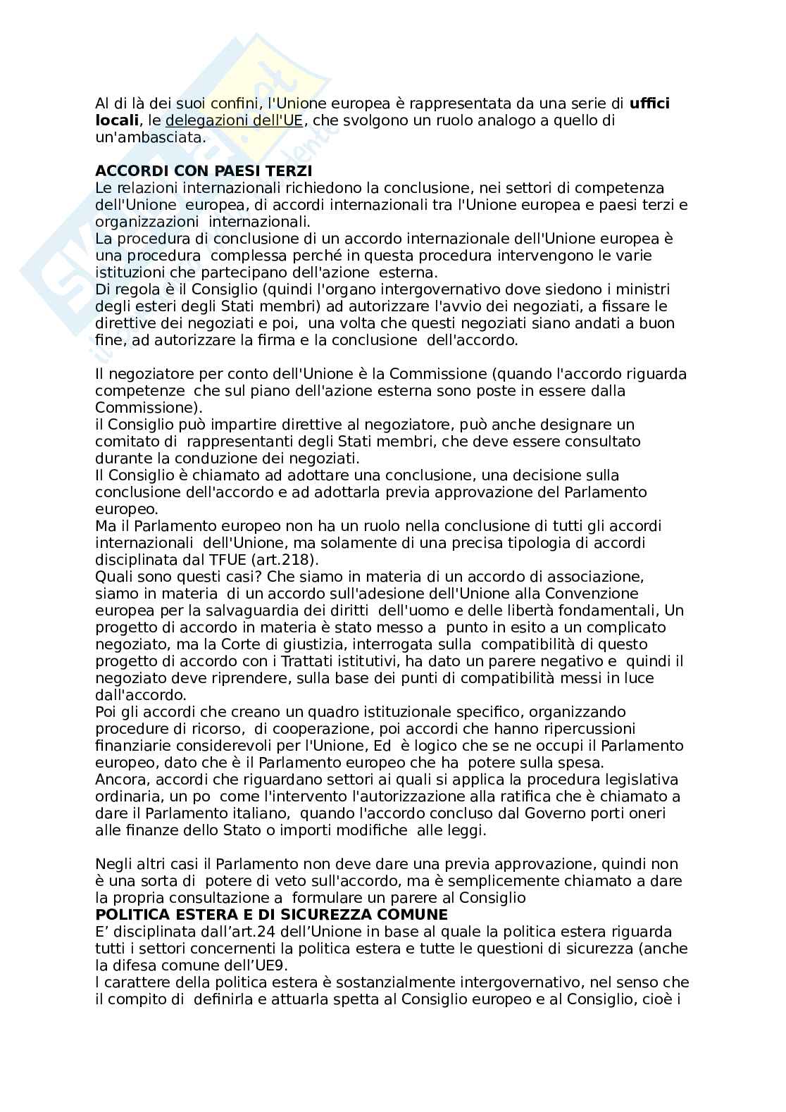 Riassunto esame Diritto dell'unione europea, Prof. Carta Mario, libro consigliato Diritto dell'Unione Europea, Villani Pag. 61
