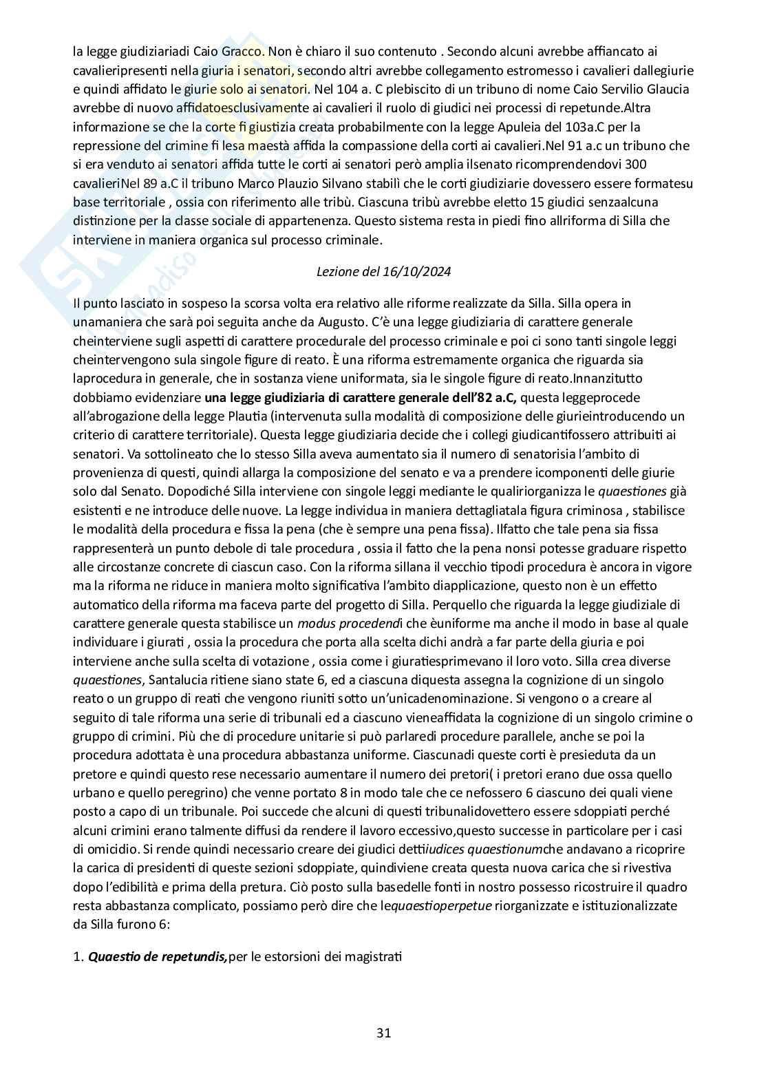 Storia del diritto romano  Pag. 31