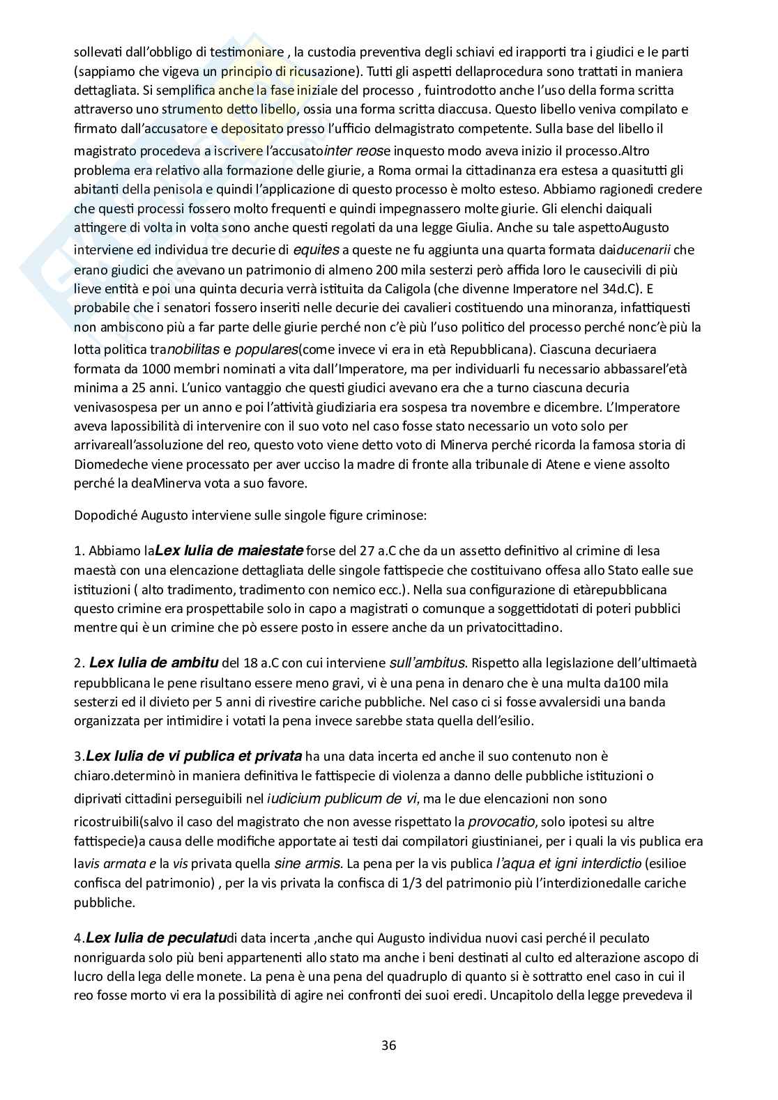 Storia del diritto romano  Pag. 36