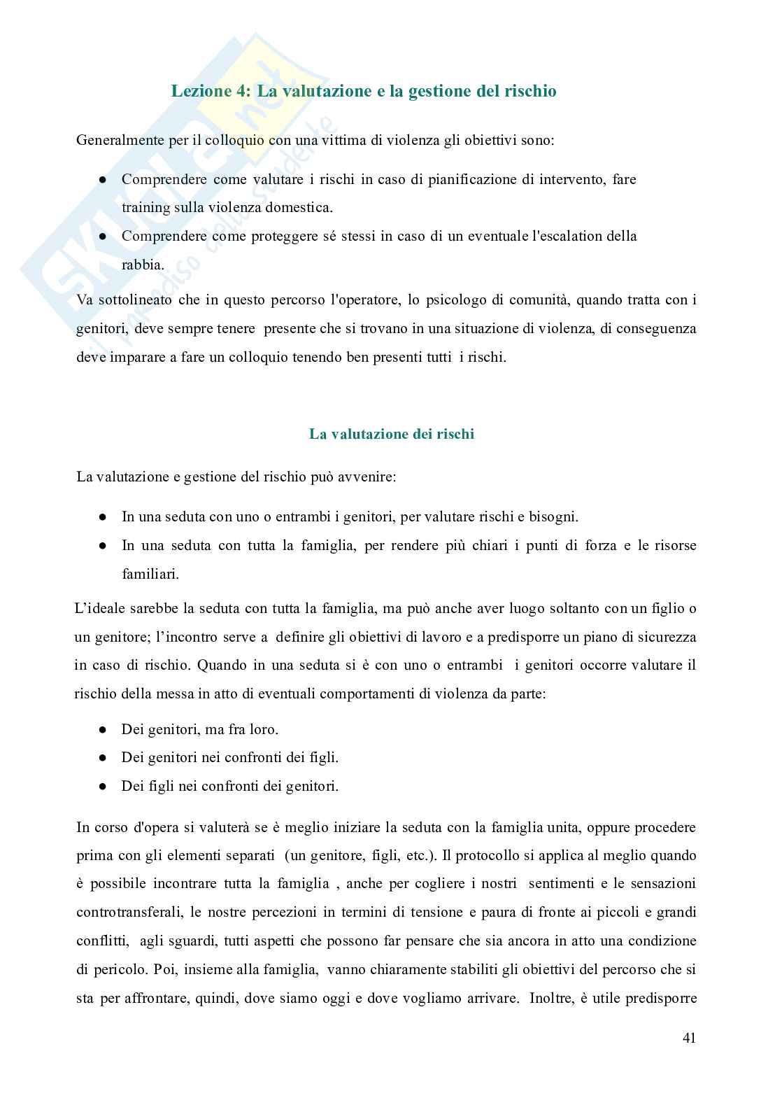 Estratto appunti Modelli teorici e operativi della psicologia di comunità Pag. 41