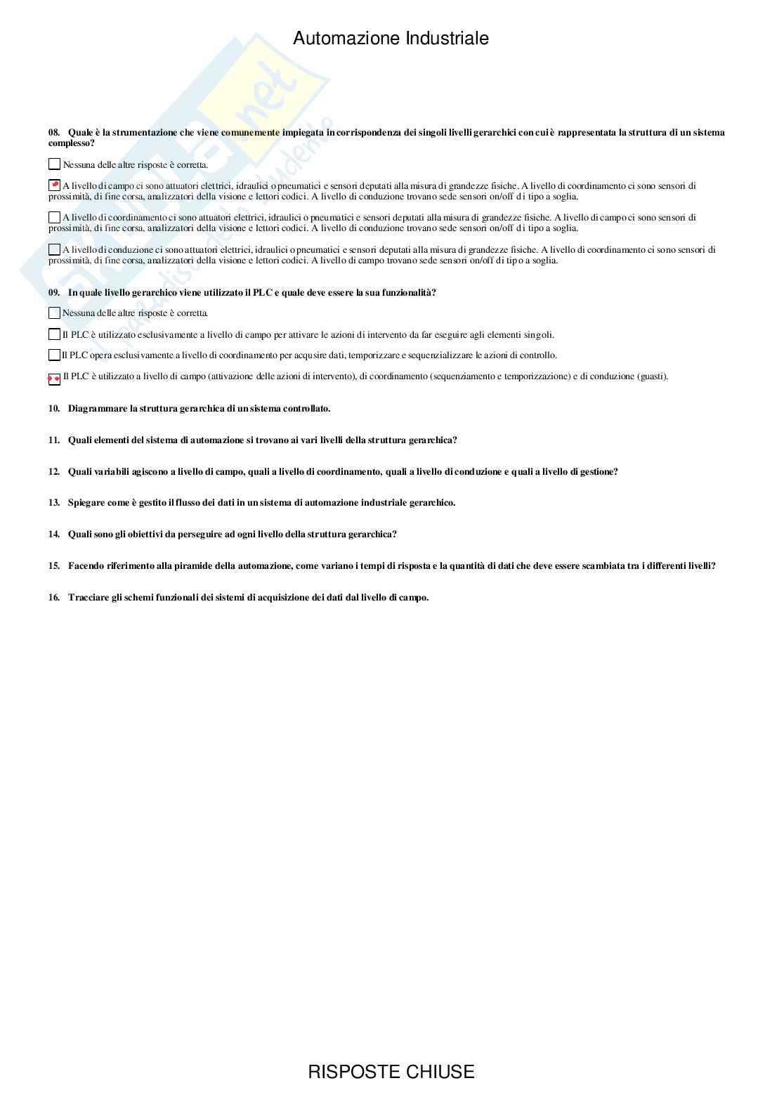 Automazione industriale - Paniere compilato Pag. 11