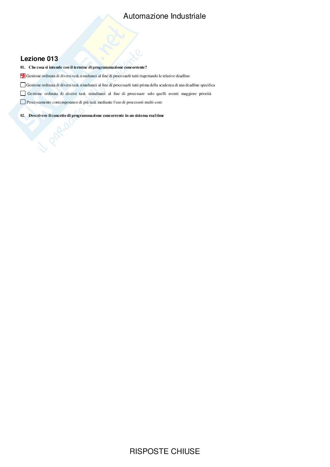 Automazione industriale - Paniere compilato Pag. 16