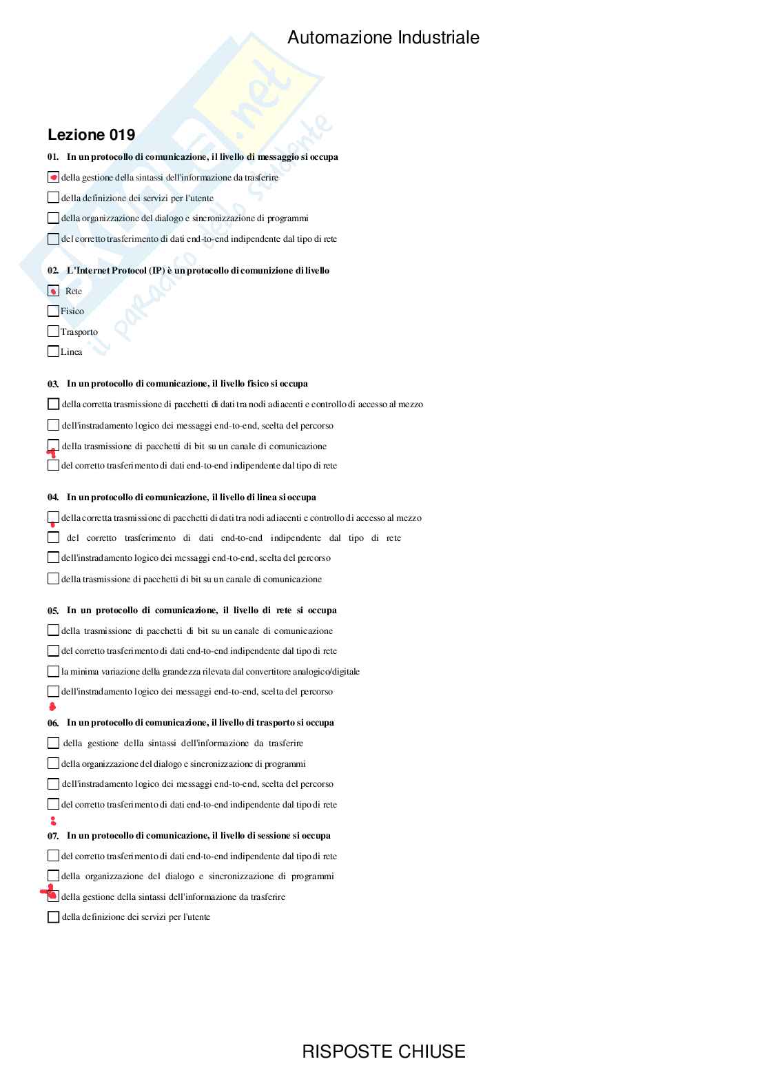 Automazione industriale - Paniere compilato Pag. 21