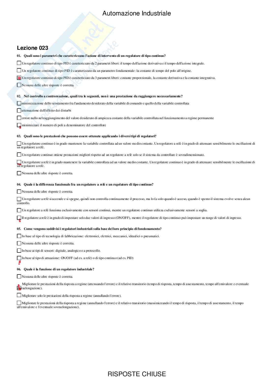 Automazione industriale - Paniere compilato Pag. 26