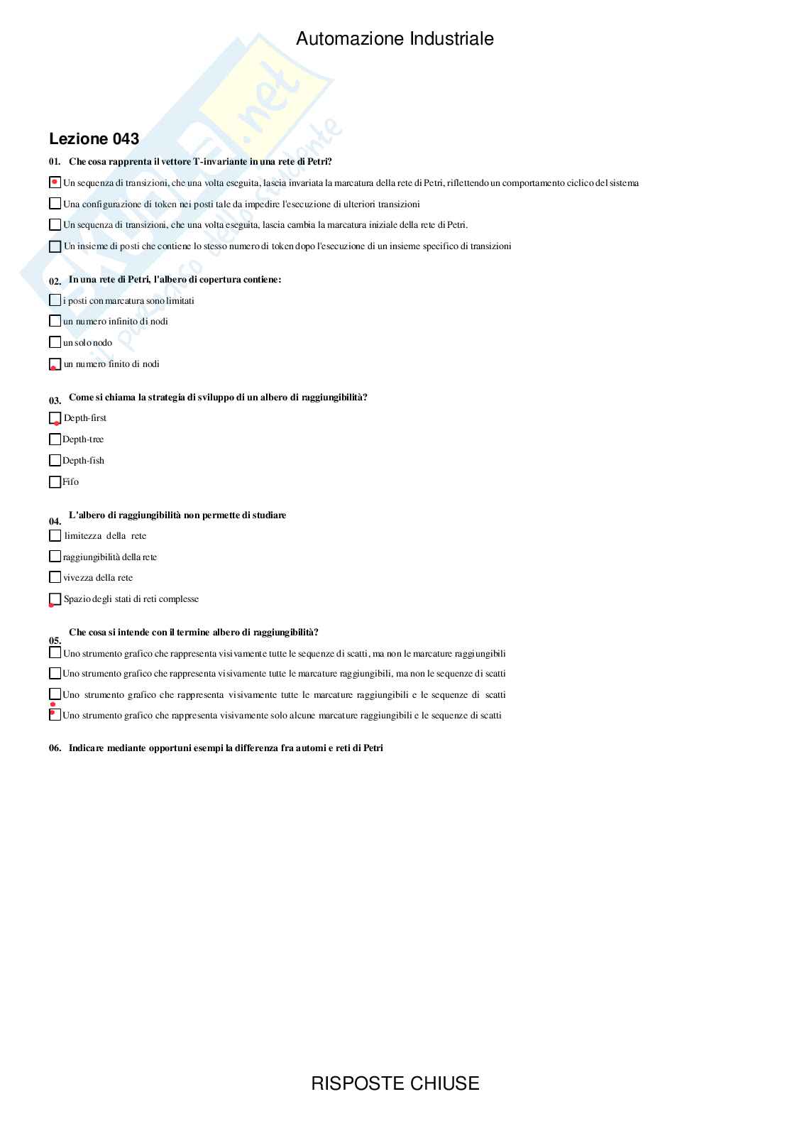 Automazione industriale - Paniere compilato Pag. 46