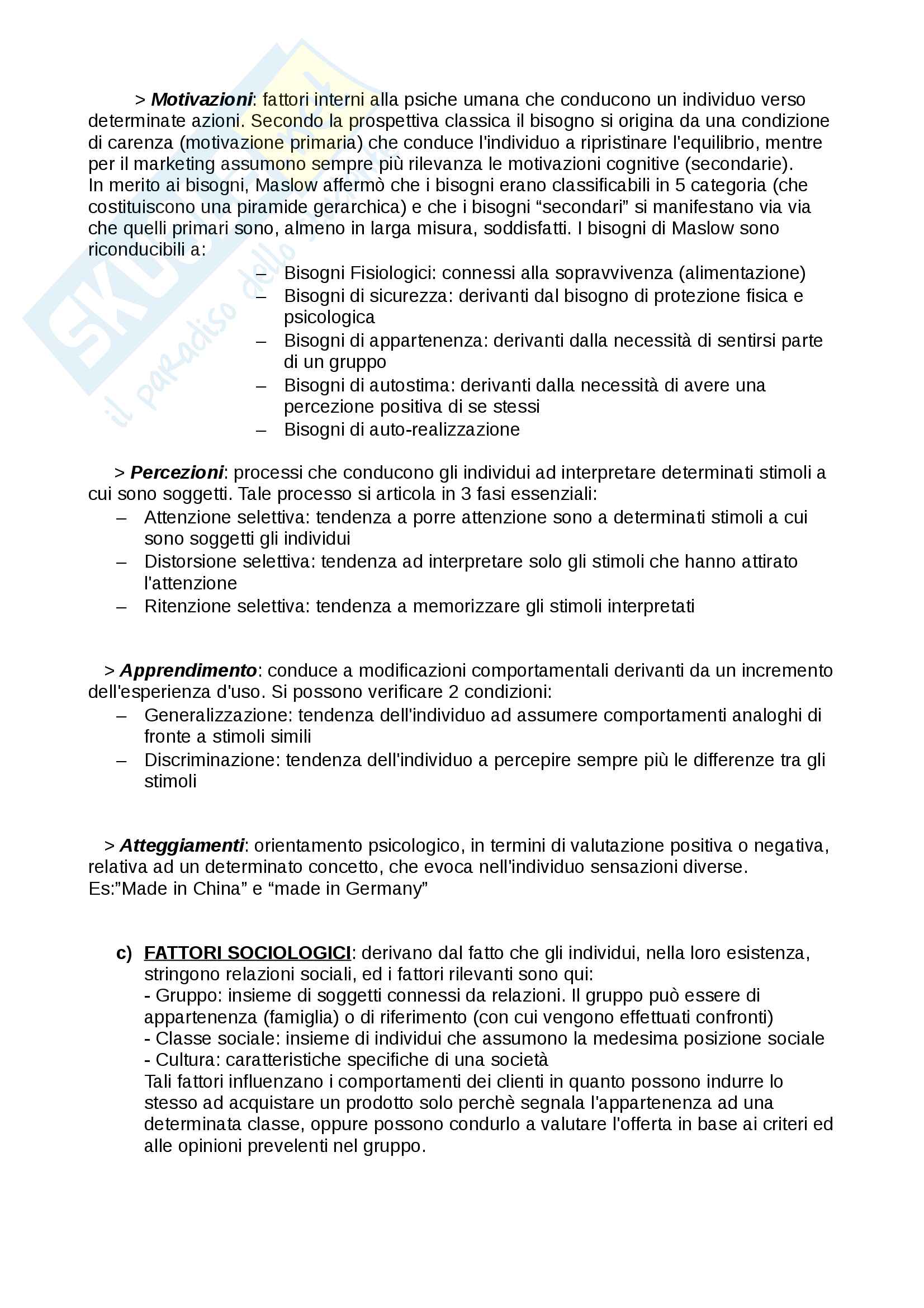 Riassunto esame marketing (principi e strumenti 6cfu)-Prof. R.Donvito-Unifi economia aziendale Pag. 16