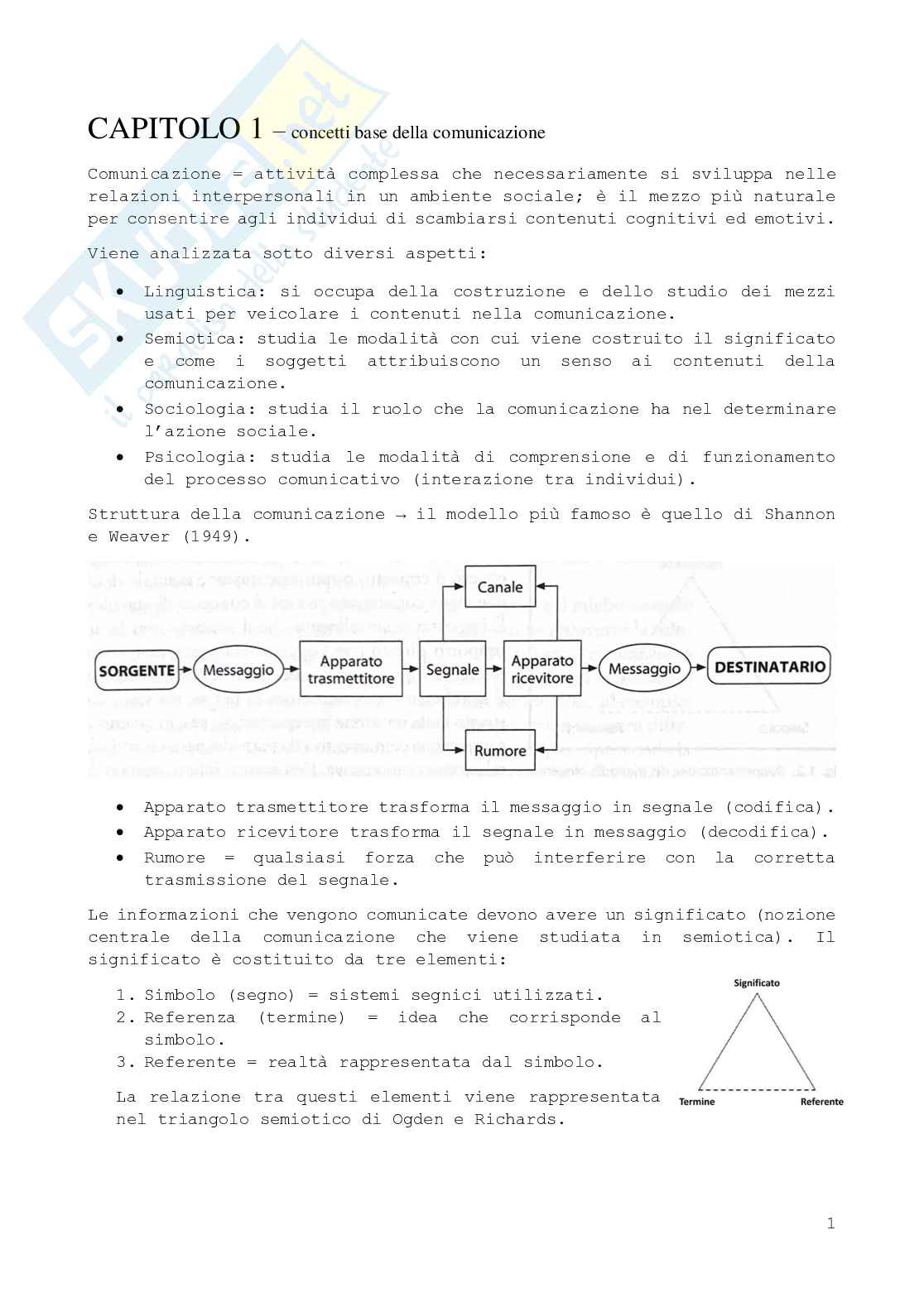 Riassunto esame Psicologia della comunicazione, Prof. Gilardi Silvia, libro consigliato Fondamenti di psicologia della comunicazione , Anolli Pag. 2