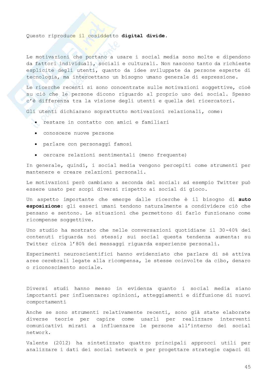 Riassunto esame Psicologia della comunicazione, Prof. Gilardi Silvia, libro consigliato Fondamenti di psicologia della comunicazione , Anolli Pag. 46