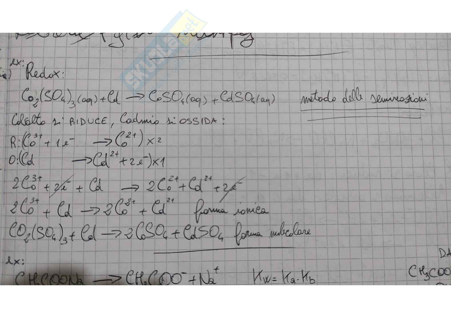 Esercizi svolti d'esame chimica Pag. 1