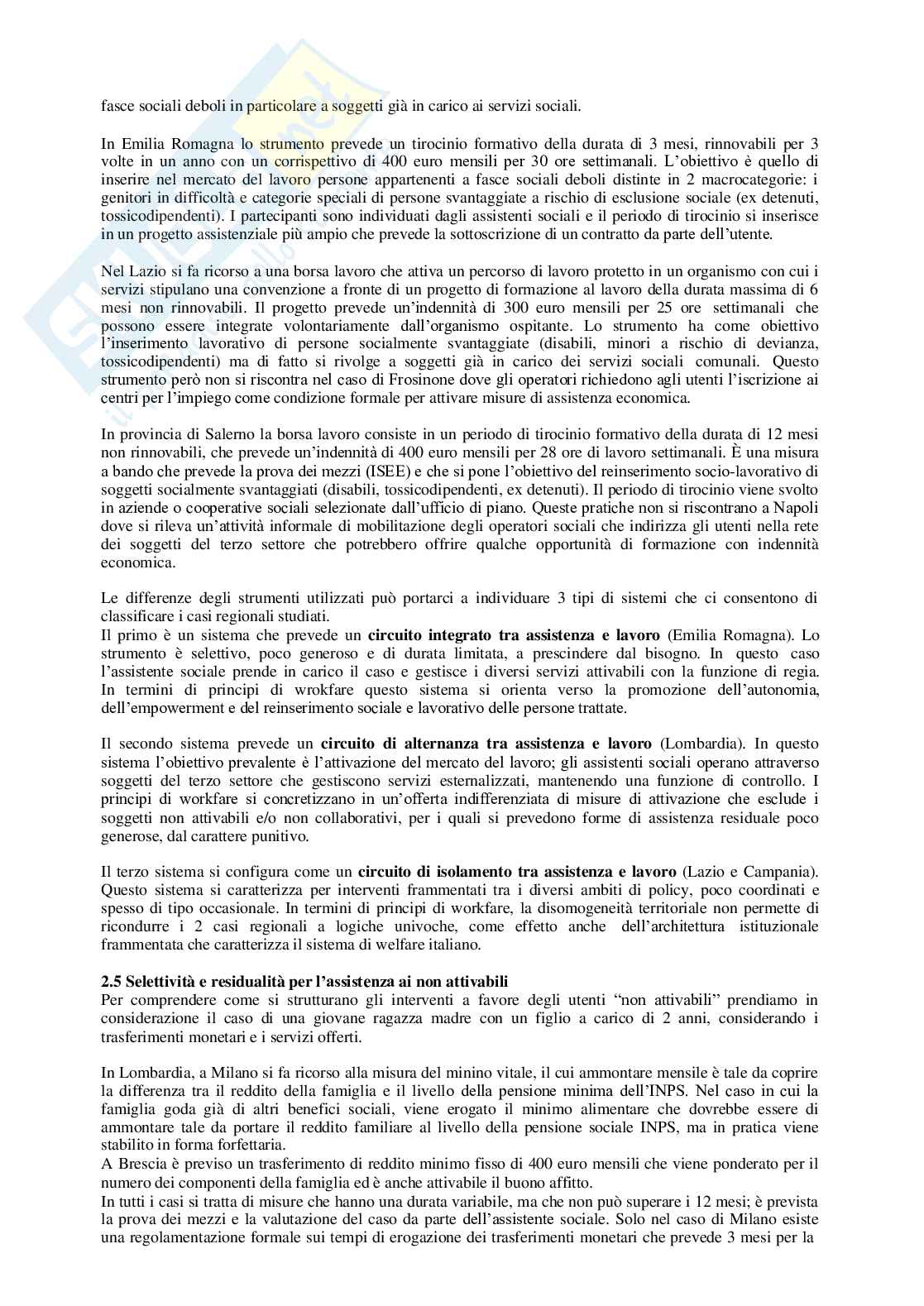 Riassunto esame politiche della famiglia e dei servizi nel welfare locale, prof. Trifiletti, libro consigliato Il welfare frammentario, Kazepov e Barberis Pag. 6