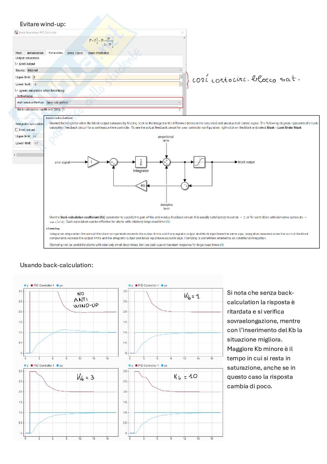 Appunti e schemi Matlab spiegati Laboratorio di automatica Pag. 26