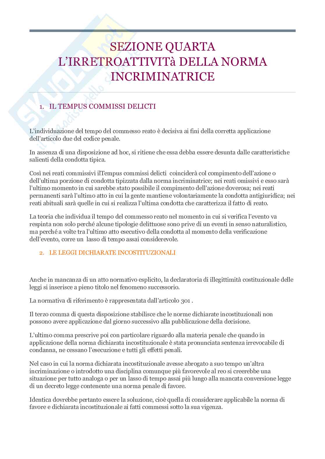 Riassunto esame Diritto penale, Prof. Risicato Lucia, libro consigliato Lezioni di diritto penale , Risicato  Pag. 1