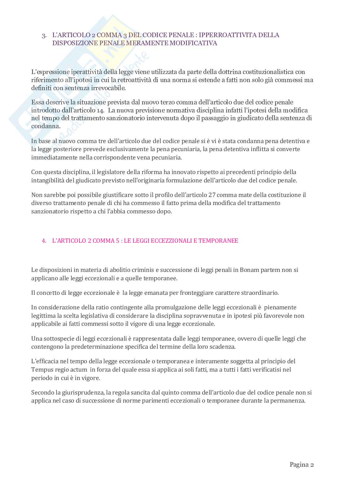 Riassunto esame Diritto penale, Prof. Risicato Lucia, libro consigliato Lezioni di diritto penale , Risicato  Pag. 2