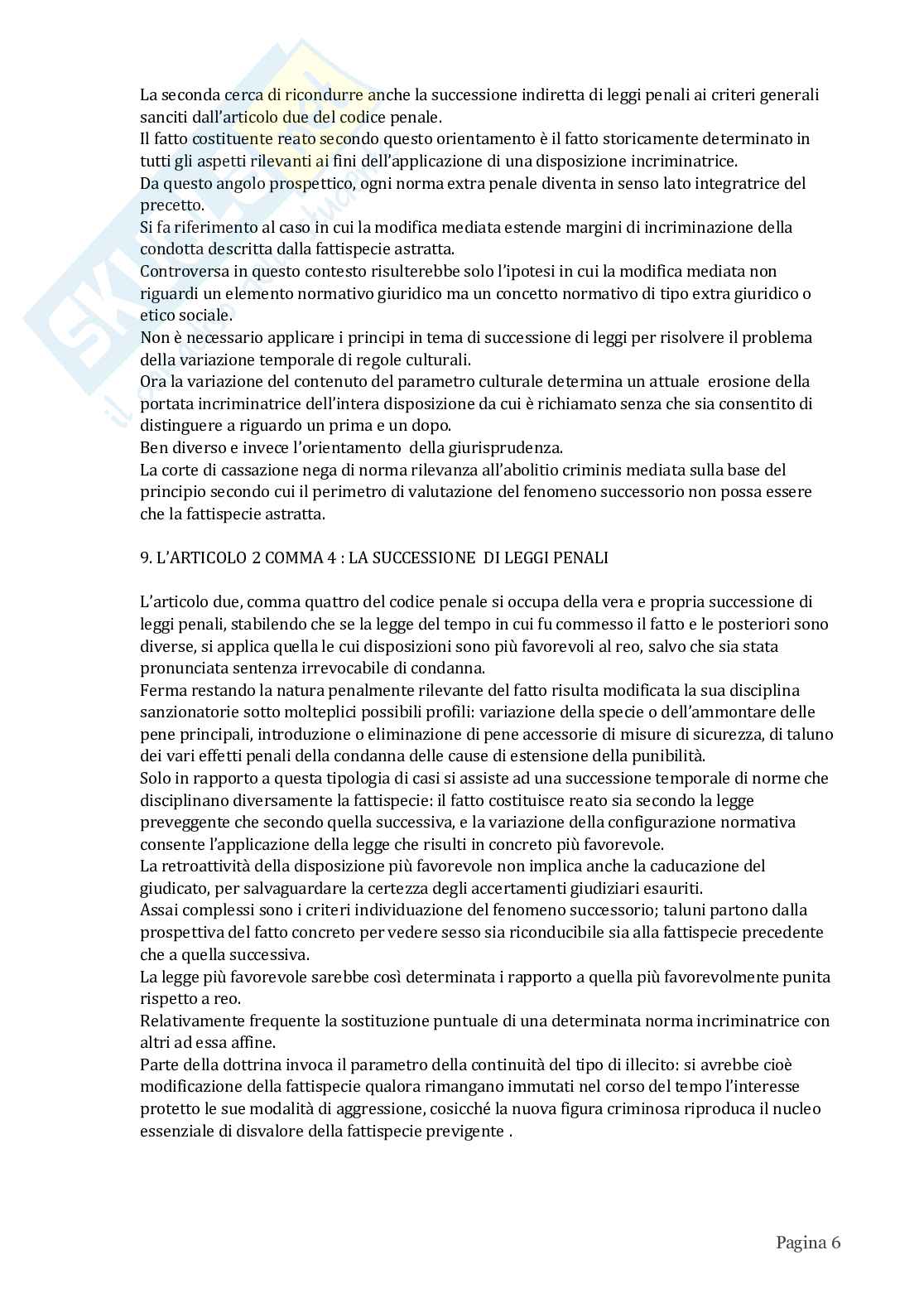 Riassunto esame Diritto penale, Prof. Risicato Lucia, libro consigliato Lezioni di diritto penale , Risicato  Pag. 6