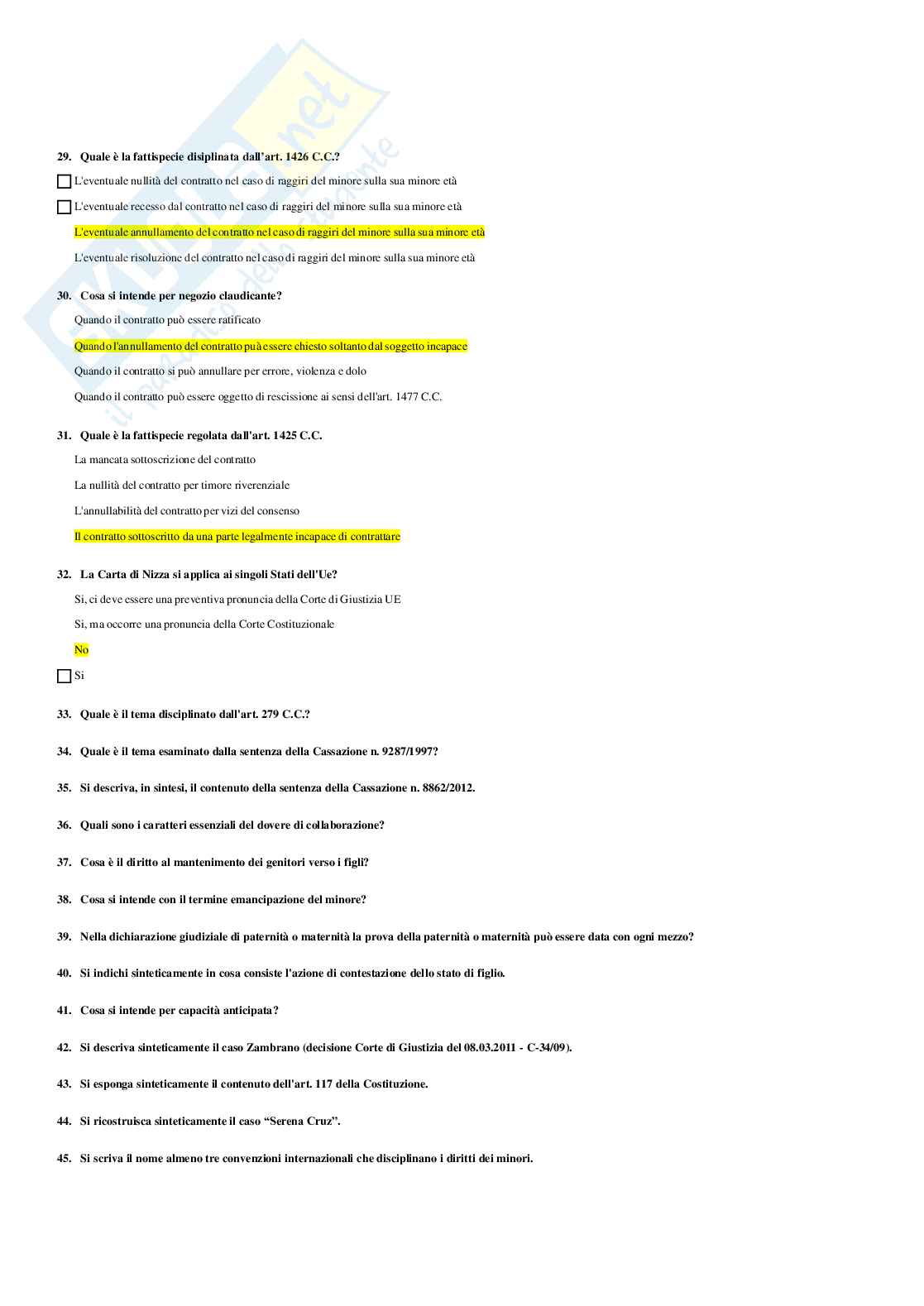 Paniere Diritto minorile Pag. 21