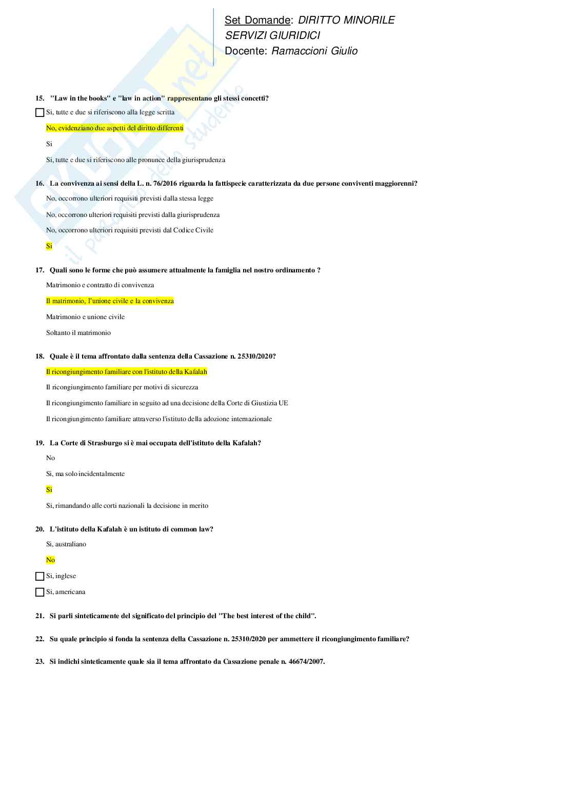 Paniere Diritto minorile Pag. 41