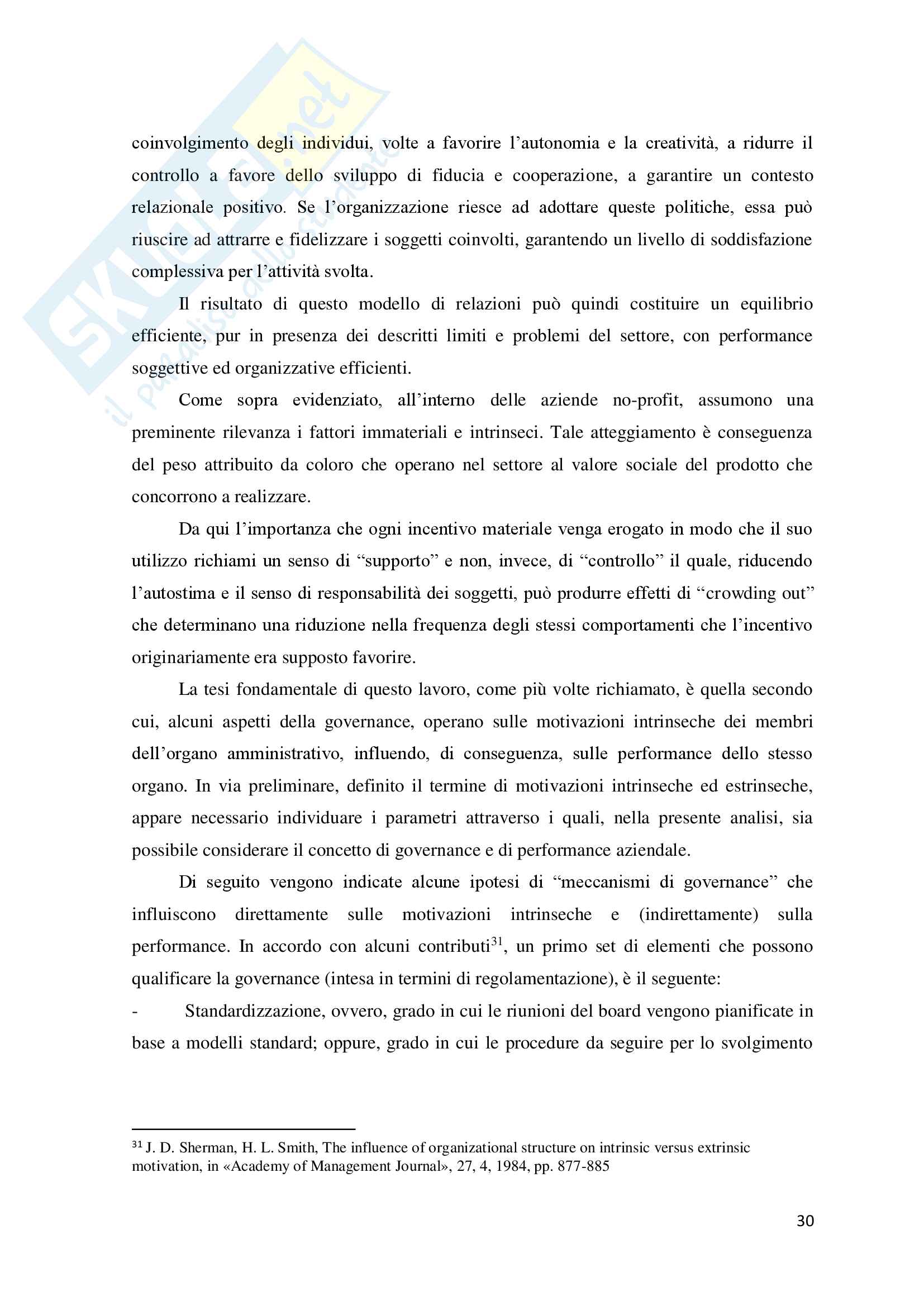 La governance delle aziende no profit. Il caso Villa Maraini Pag. 31